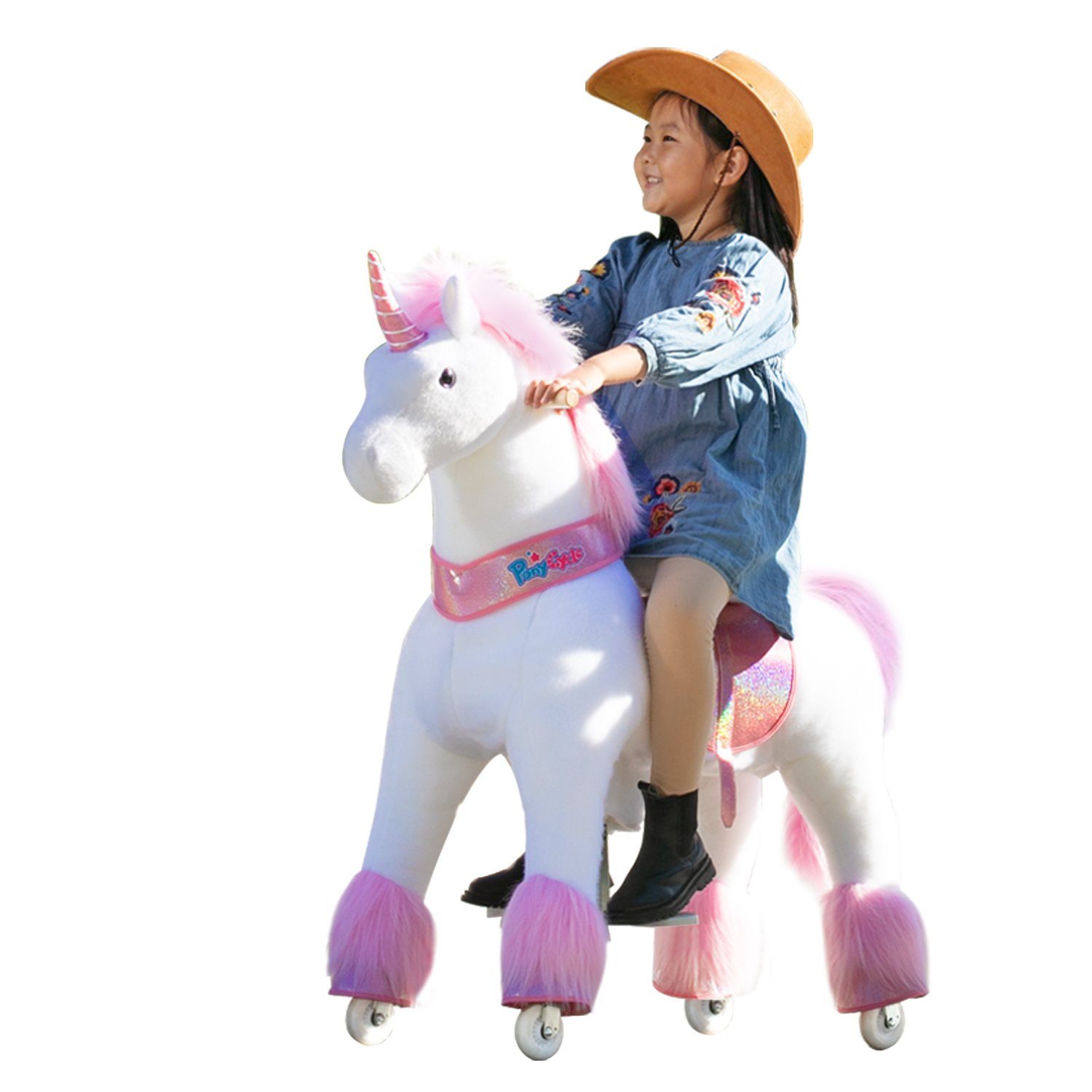 PonyCycle Reitpferd PonyCycle® offizielles Kinder Reiten auf Spielzeug auf rollen, Größe 5 ab 7 Jahren, Ux502