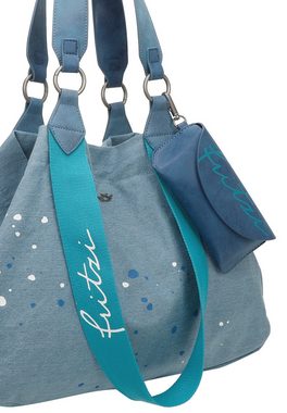 Fritzi aus Preußen Schultertasche Izzy Medium Limited Denim, mit abnehmbarem Brillenetui