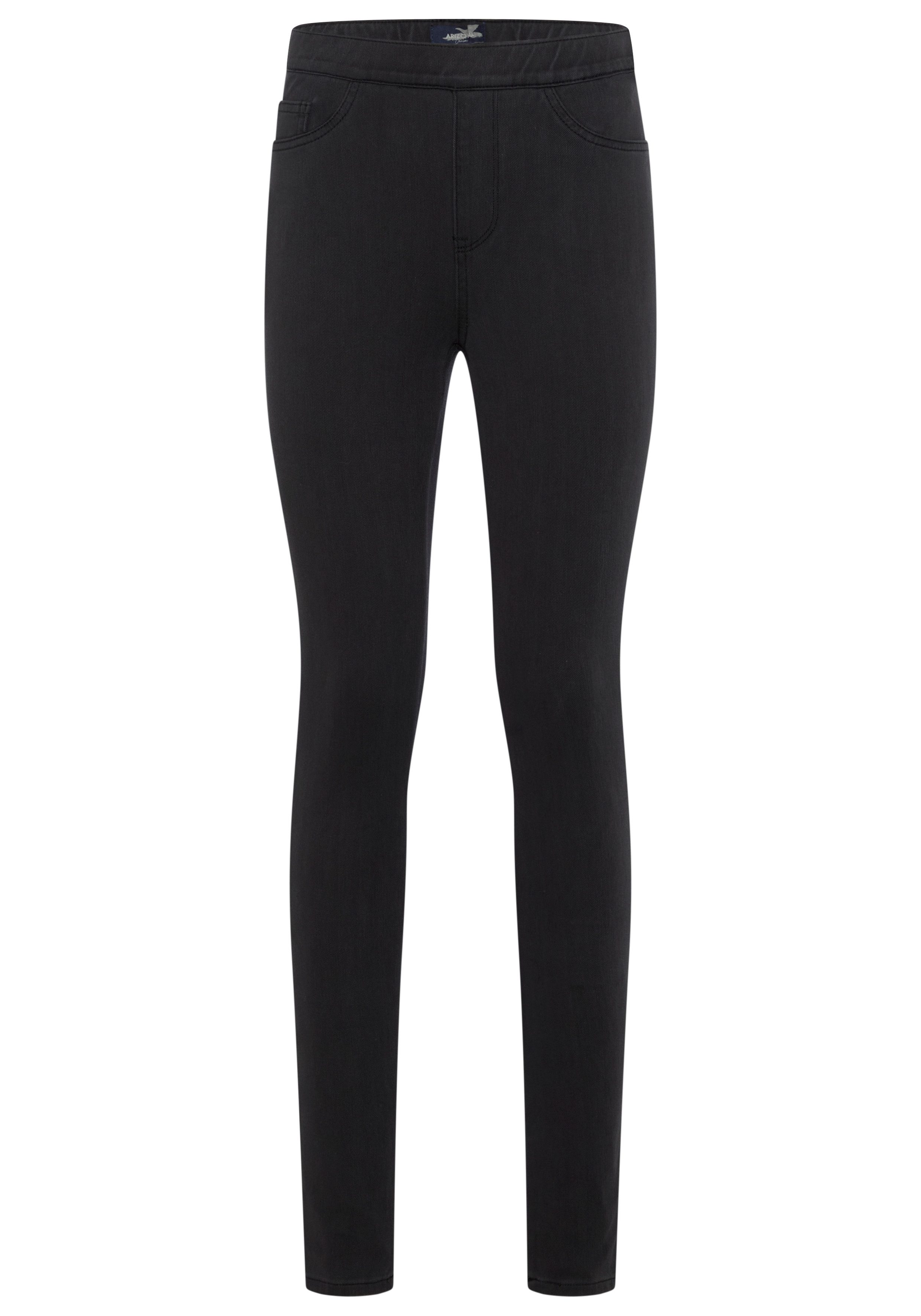 Arizona Jeansjeggings im 4 Way Stretch, Quer- und Längselastisch, Skinny Skinny Fit, extra enge Beinform, normale Leibhöhe, unifarbene Optik – Bild 5 von 5