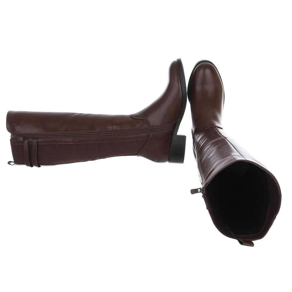 Ital-Design Elegante Damenstiefel mit dekorativen Details für Alltag Stiefe günstig online kaufen