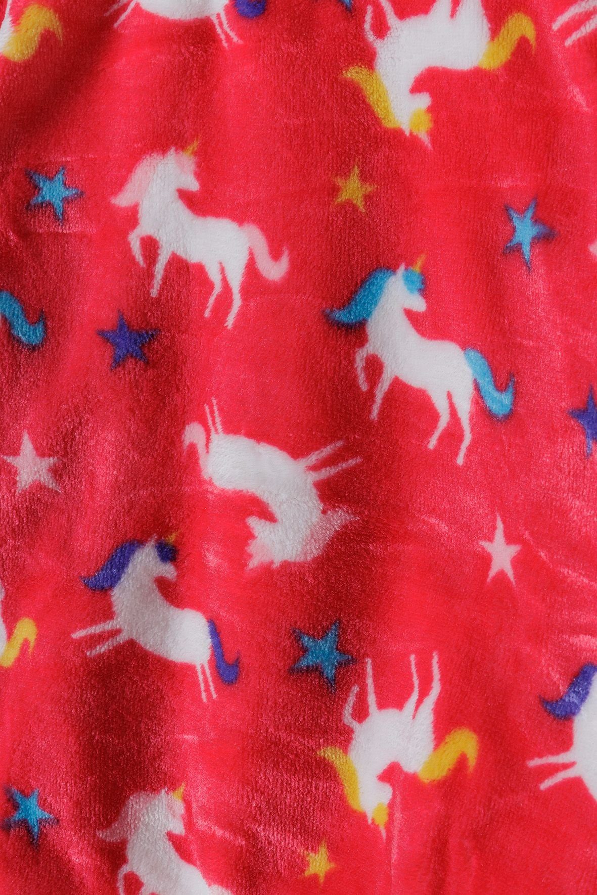 Neonrosa (1y-8y) Fleece MINOTI Schlafanzug-Set Pyjama kuscheligem aus