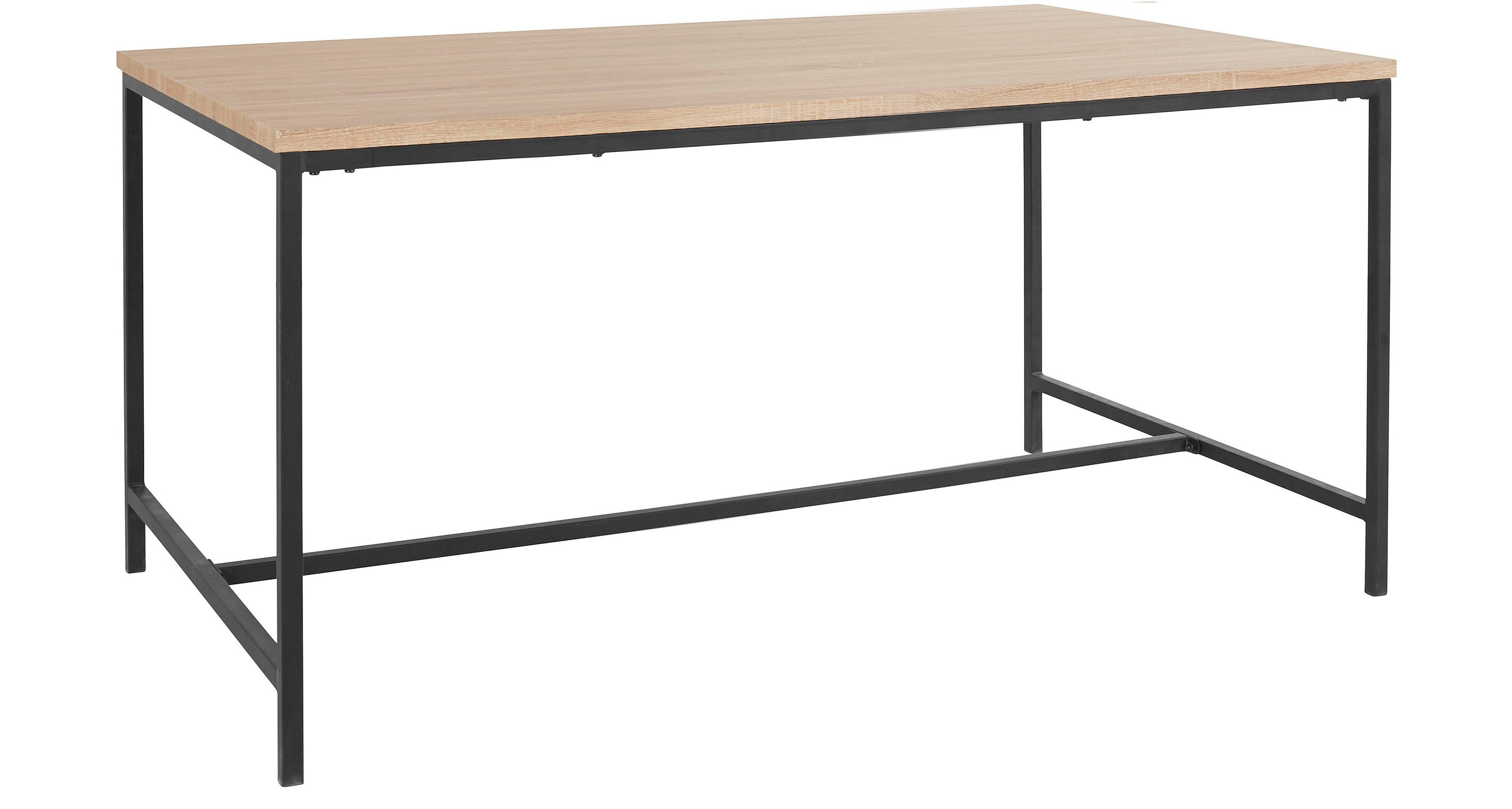 OTTO home Esstisch Vadum (1-St), mit Tischplatte in einer Holzoptik und fühlbare Struktur, Höhe 76 cm