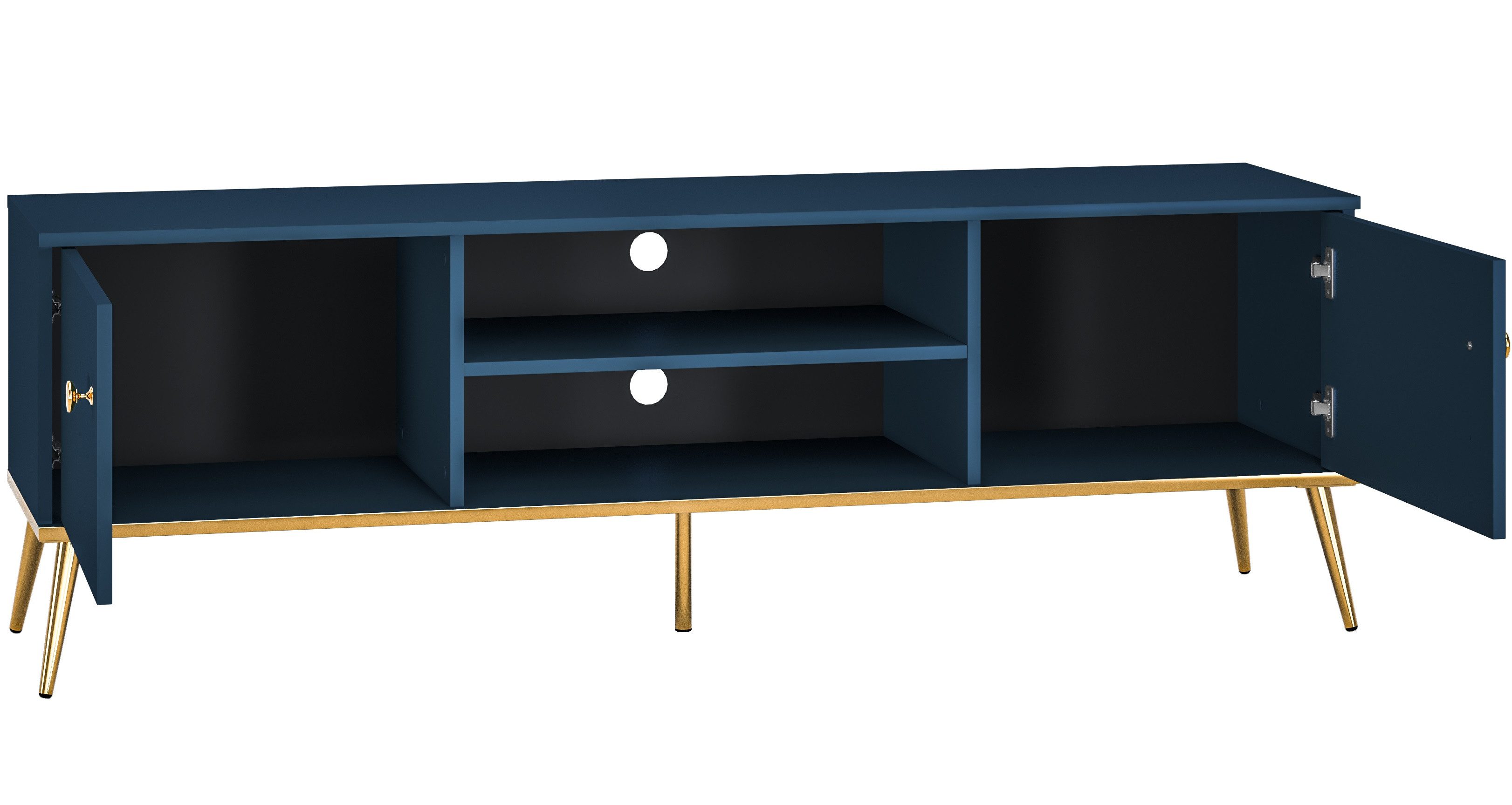 Marmex Möbel TV-Board MARINE 05 TV-Schrank Lowboard mit 2 Schranktüren Wohnzimmer