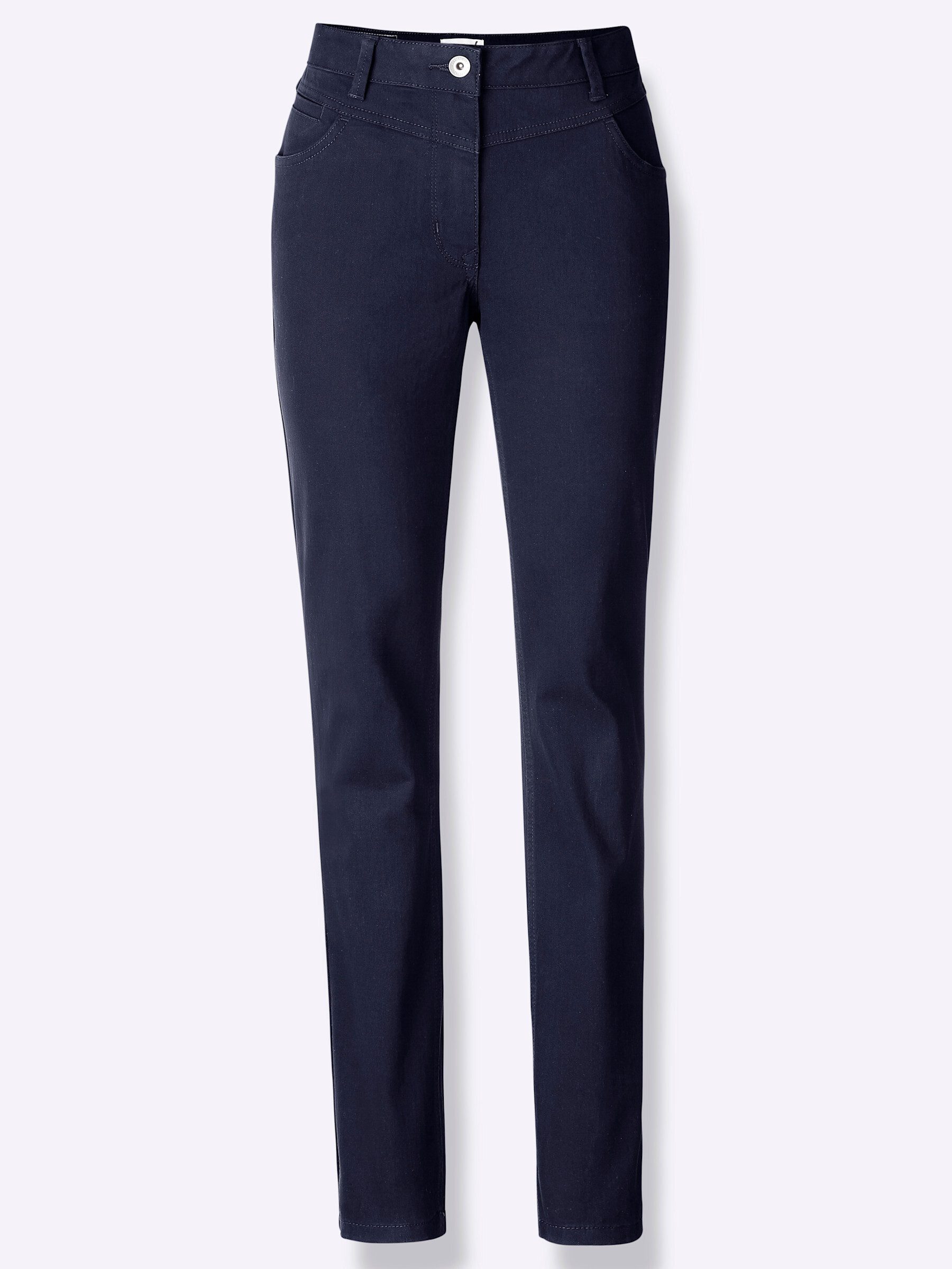 Witt Bequeme Jeans Hose leicht vertieft