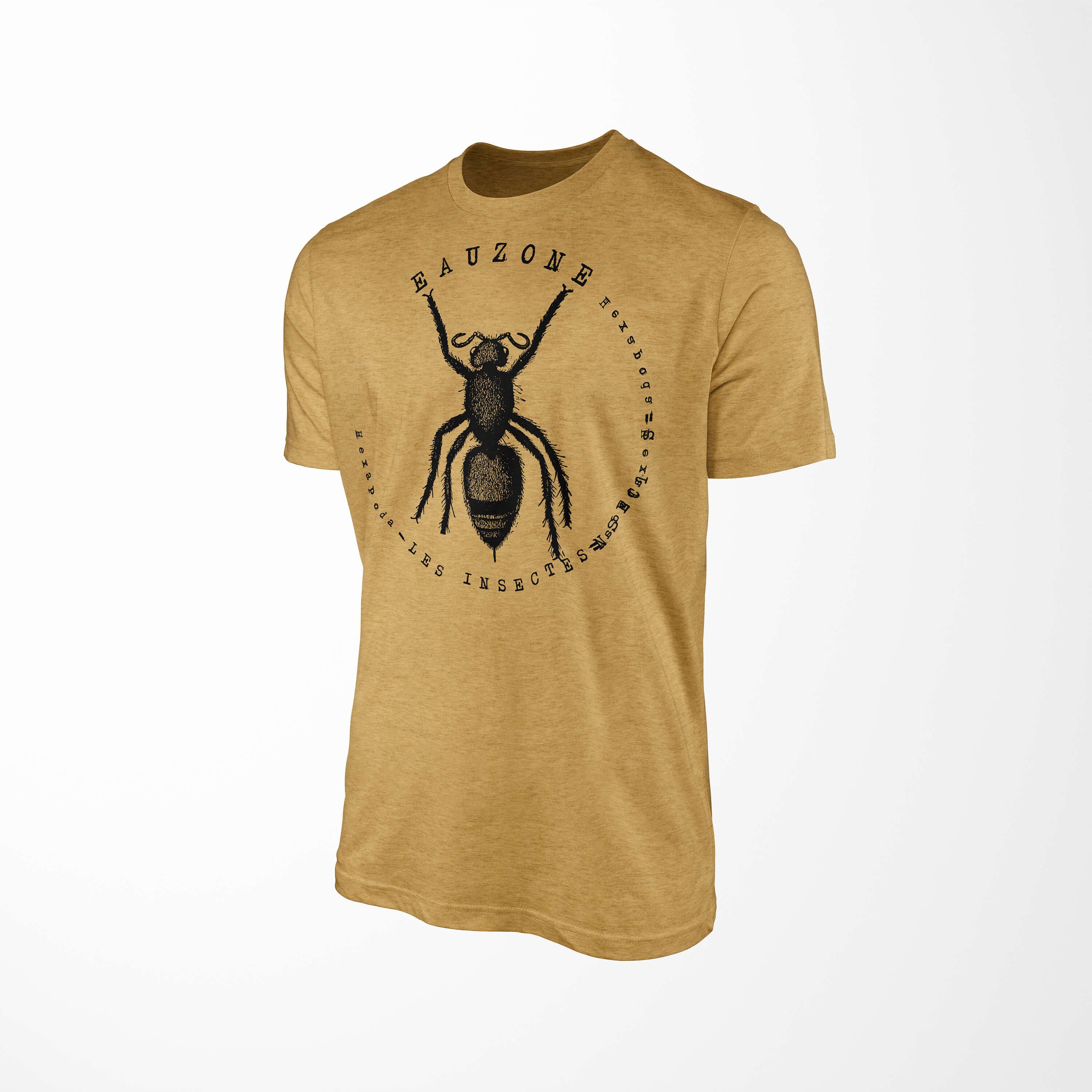Sinus Gold Ant Antique T-Shirt Herren Hexapoda Velvet T-Shirt Art