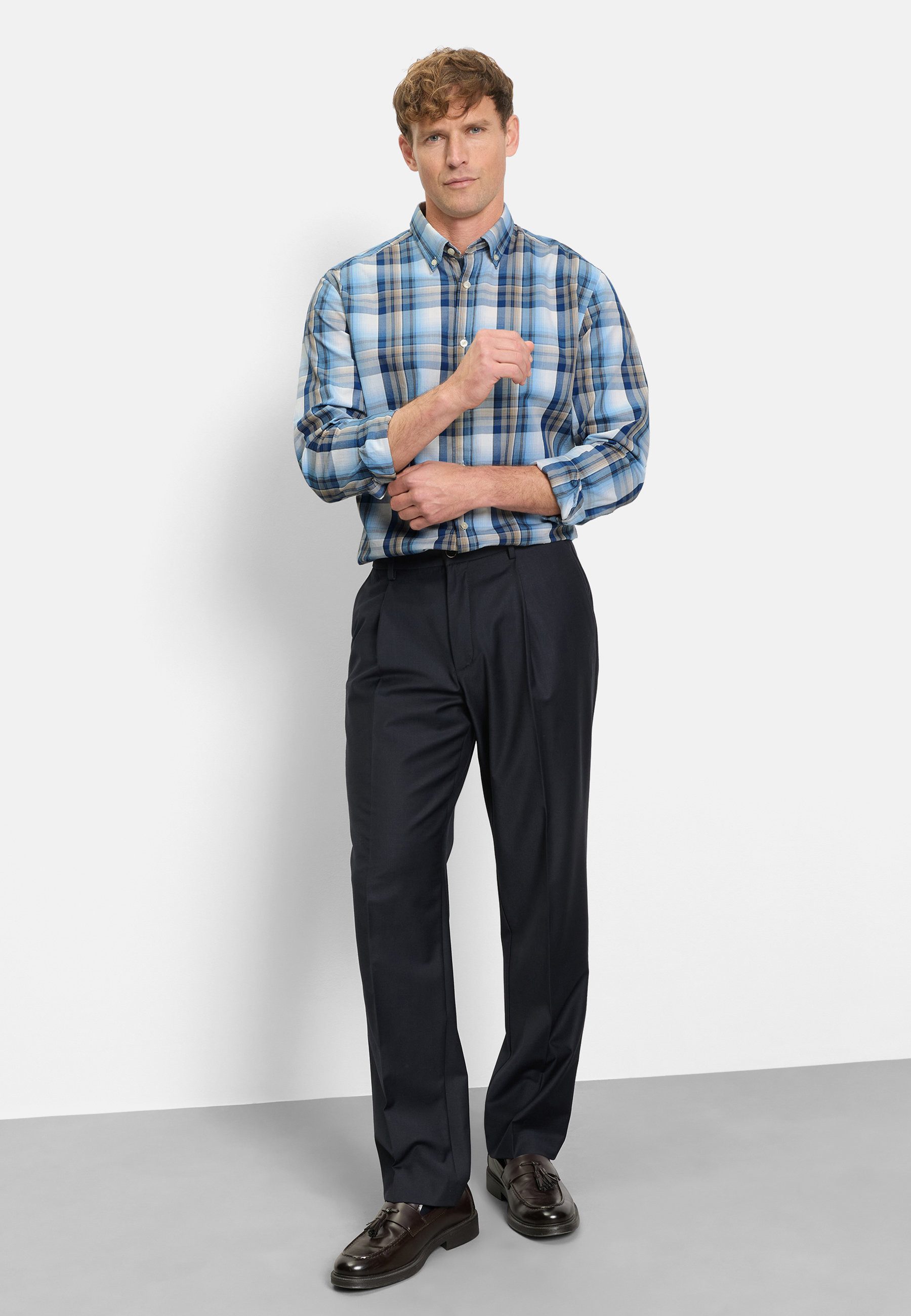 OLYMP Langarmhemd OLYMP Casual, Regular Fit, Button-down