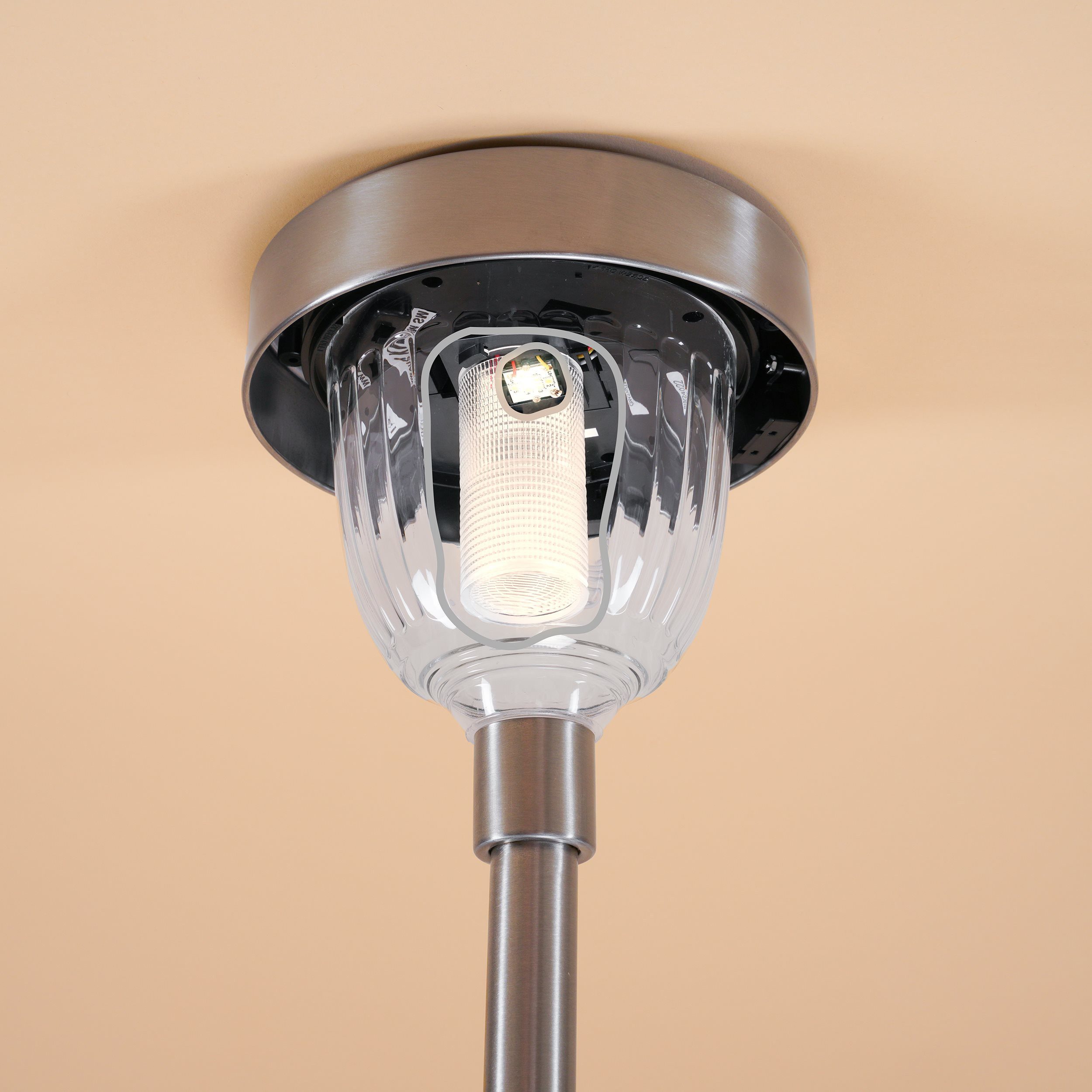 esotec LED Solarleuchte Stableuchte Asinara H70cm DUO COLOR 6500K 2800K outdoor 102530