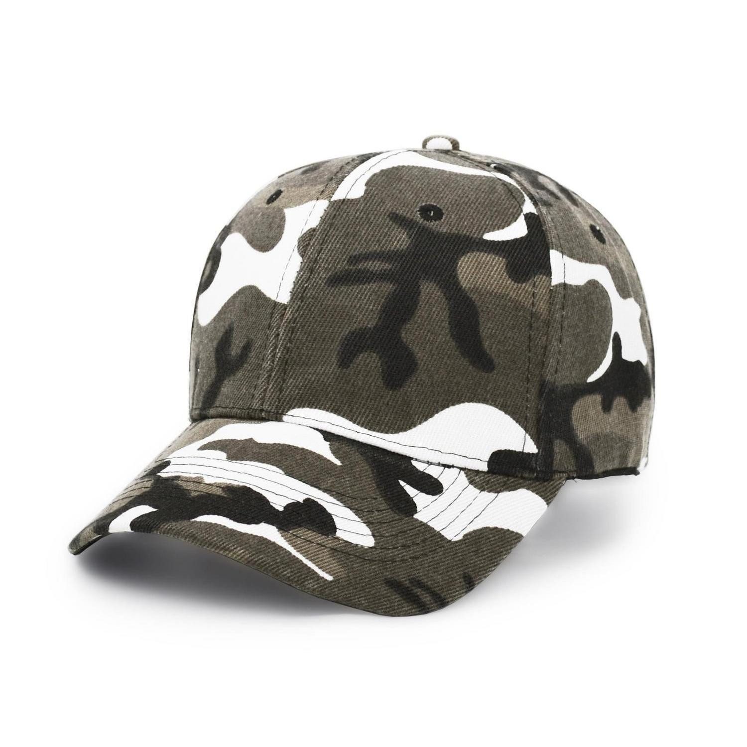 LuxusKollektion Baseball Cap Baseballkappen Militär Camouflage Angeln Camping Einheitsgröße Grau