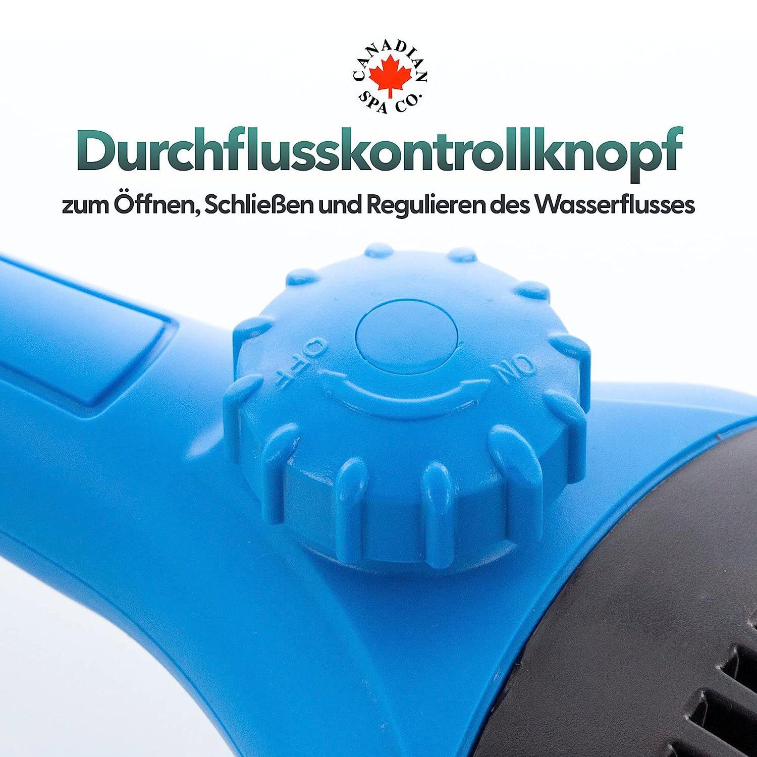 Canadian Spa GmbH Poolpflege Filterreinigungsbürste, mit abnehmbarem Bürstenkopf und Schlauchanschluss