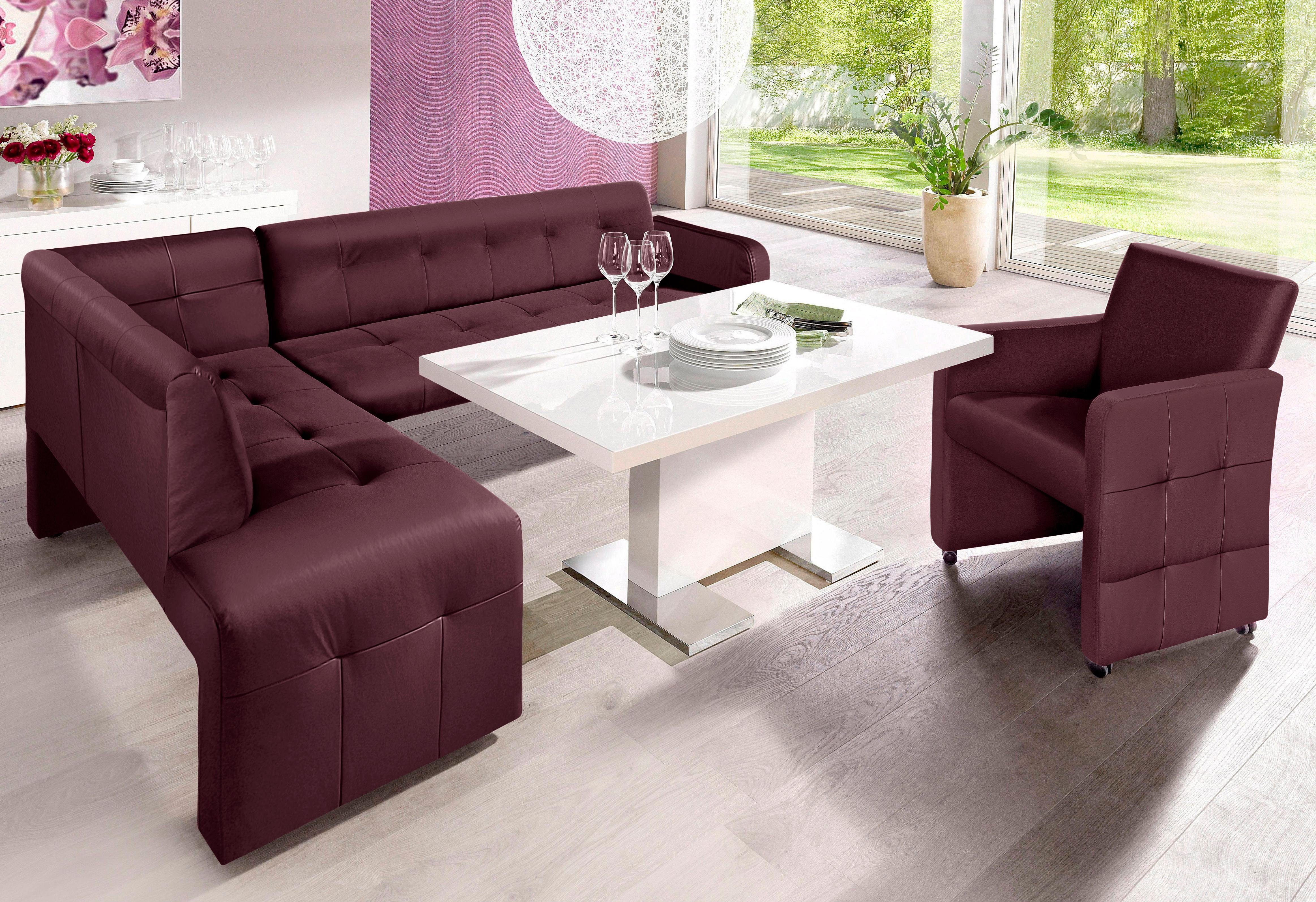 exxpo - sofa fashion Esszimmersessel "Barista, Loungesessel auf Rollen mit günstig online kaufen
