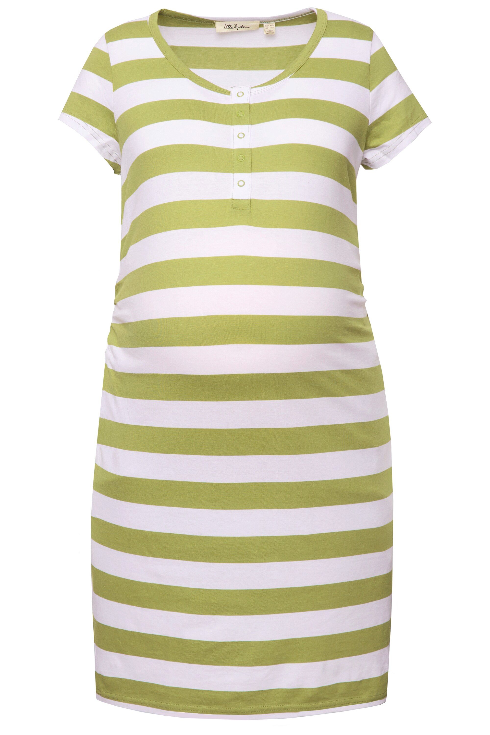 Ulla Popken Jerseykleid Bellieva-Jerseykleid Raffung Halbarm günstig online kaufen