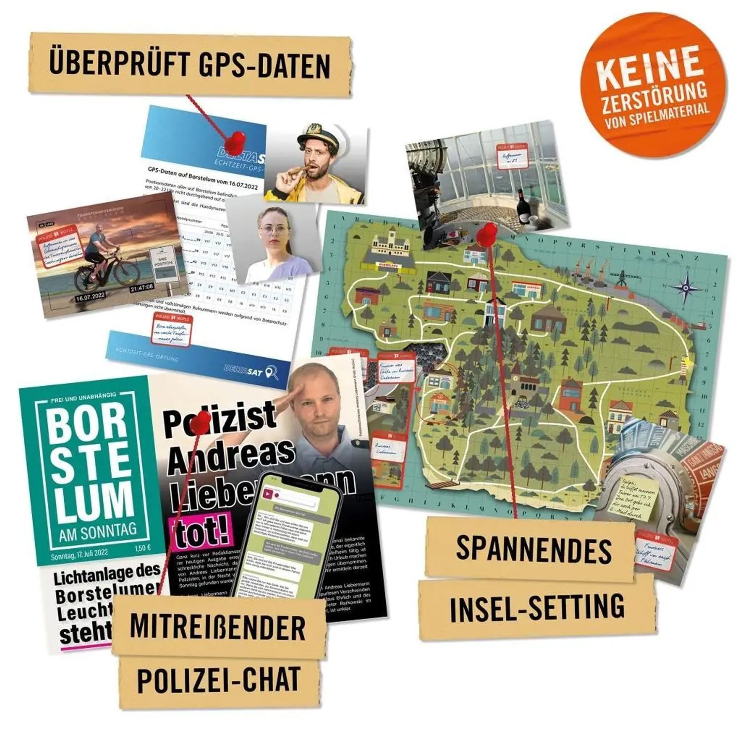 Pegasus Spiele Spiel Hidden Games Tatort: Reif für die Insel