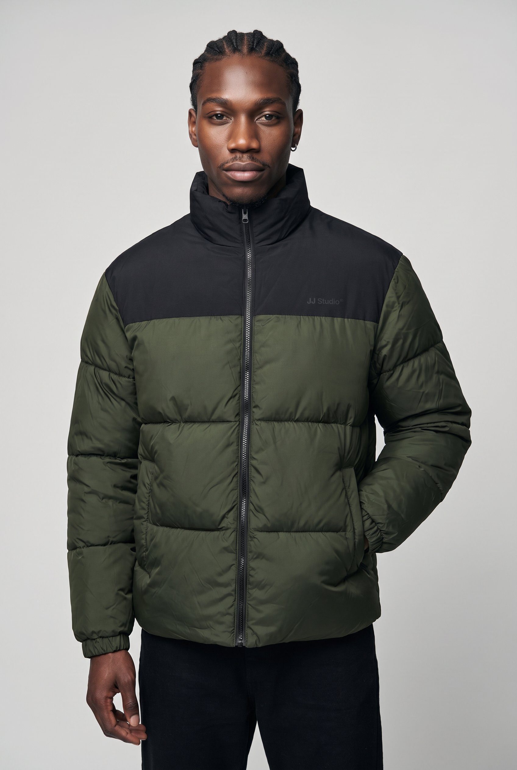 Jack & Jones Steppjacke JJRAZE COLLAR STAND PUFFER Kunstfaser, regular fit – Bild 2 von 5