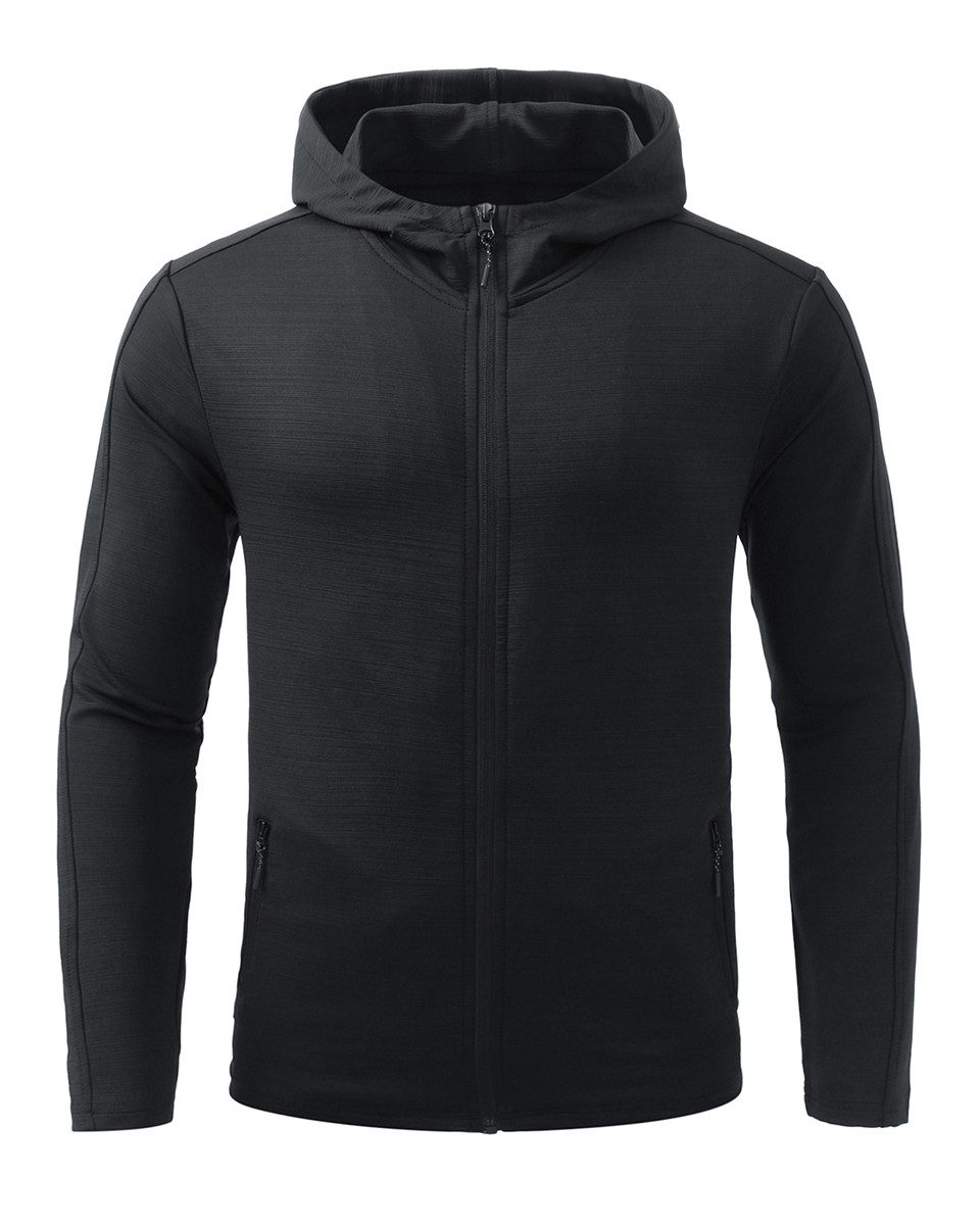 YOUTHUP Outdoorjacke Herren Einfarbige Outdoorjacke mit Kapuze Freizeitjacke Sport
