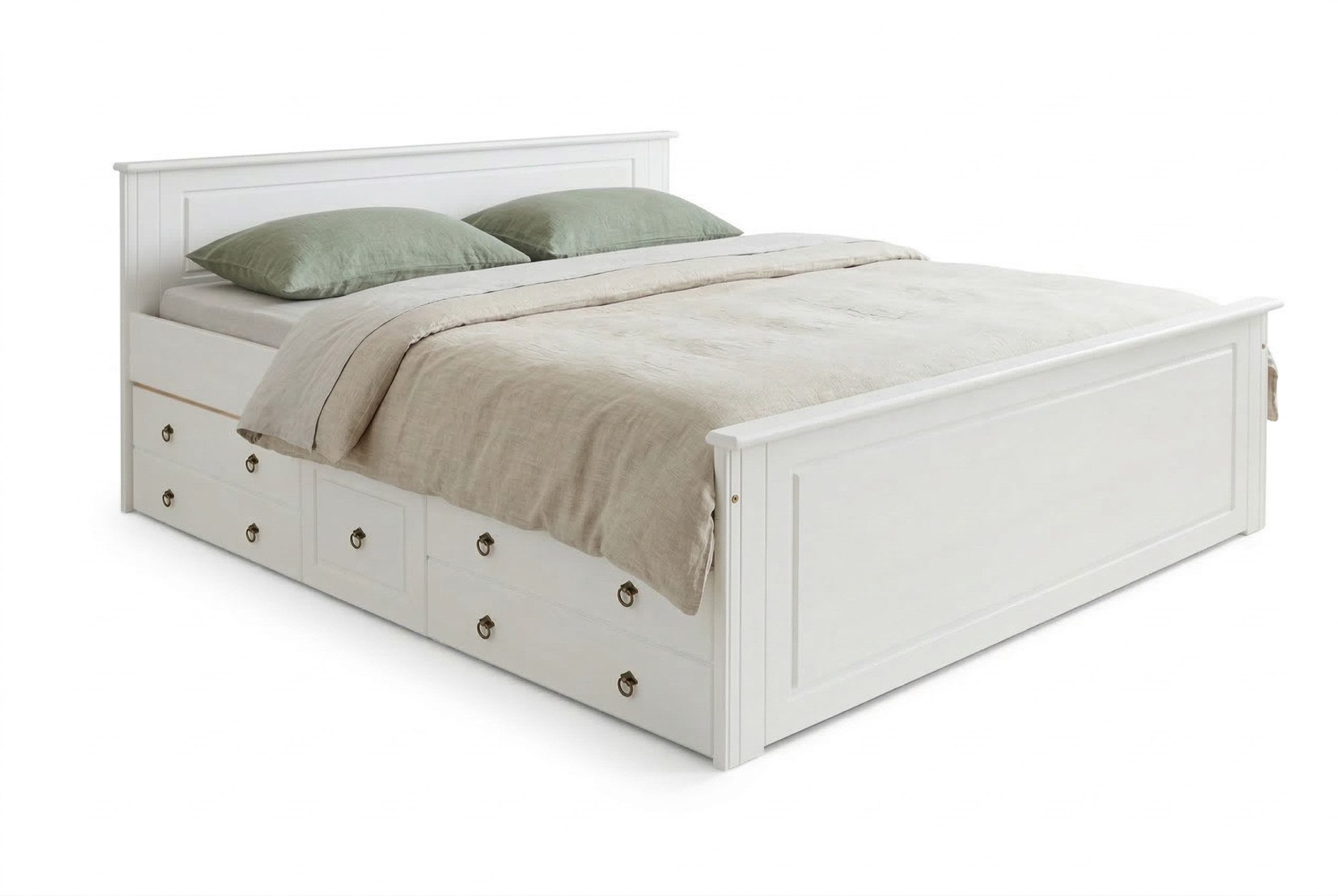OTTO home Massivholzbett Hugo, FSC® zertifiziert, Landhausstil, zeitlos und edel (auch als Super Sparset inklusive Schubkästen), Stauraumbett, extra belastbar,  – Bild 3 von 5