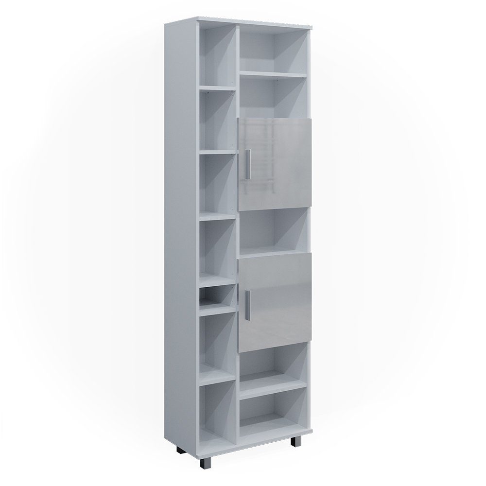Vicco Badschrank Ilias Weiß Hochglanz 60 x 190 cm günstig online kaufen