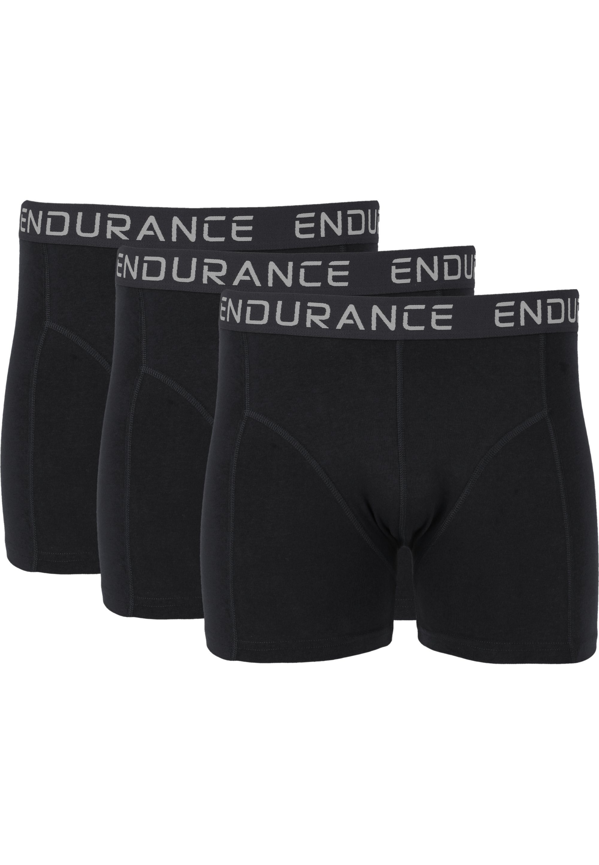 ENDURANCE Boxershorts Burke im Pack schwarz (1-St) praktischen 3er