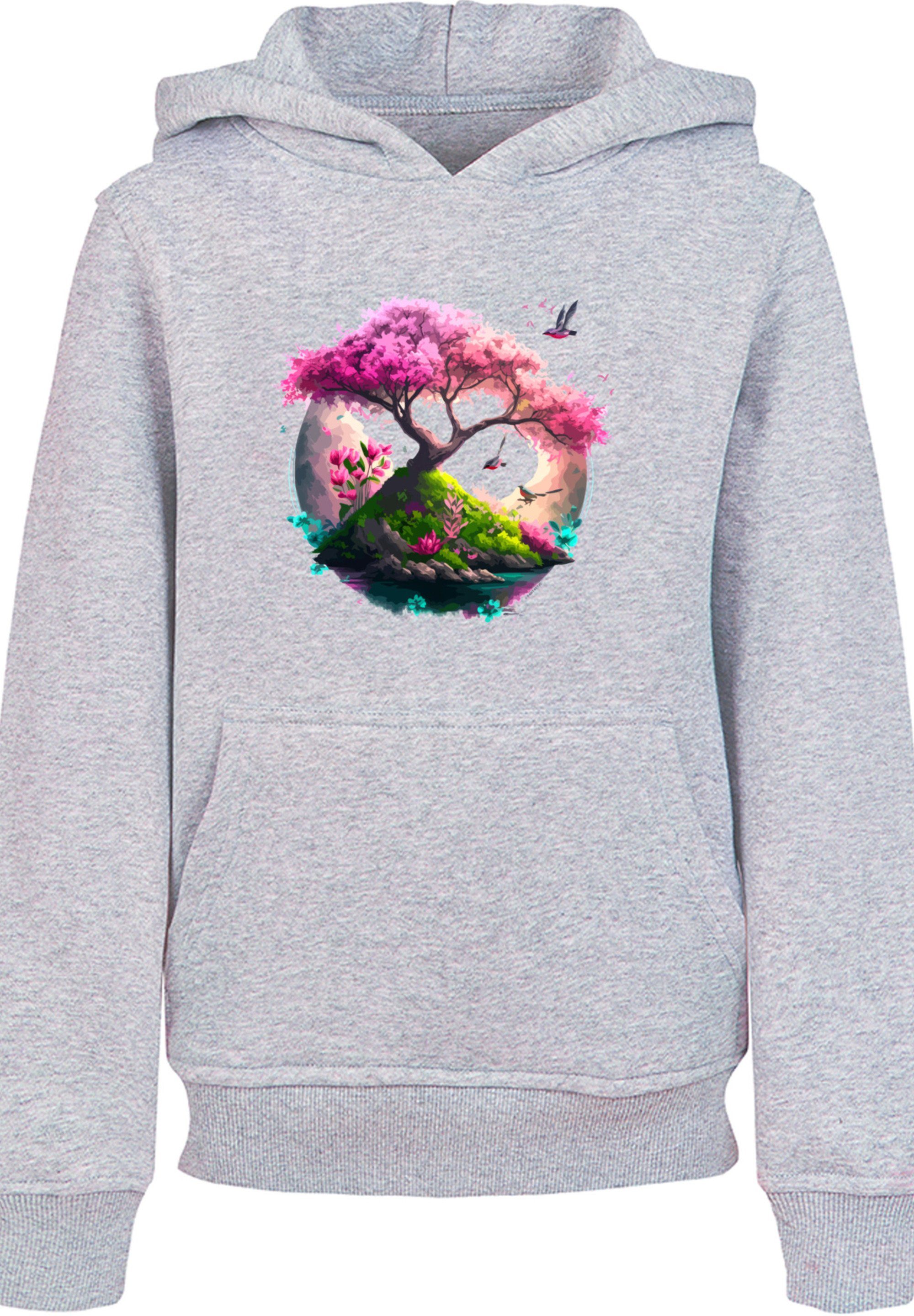 F4NT4STIC Kapuzenpullover Kirschblüten Baum Unisex Hoodie Print