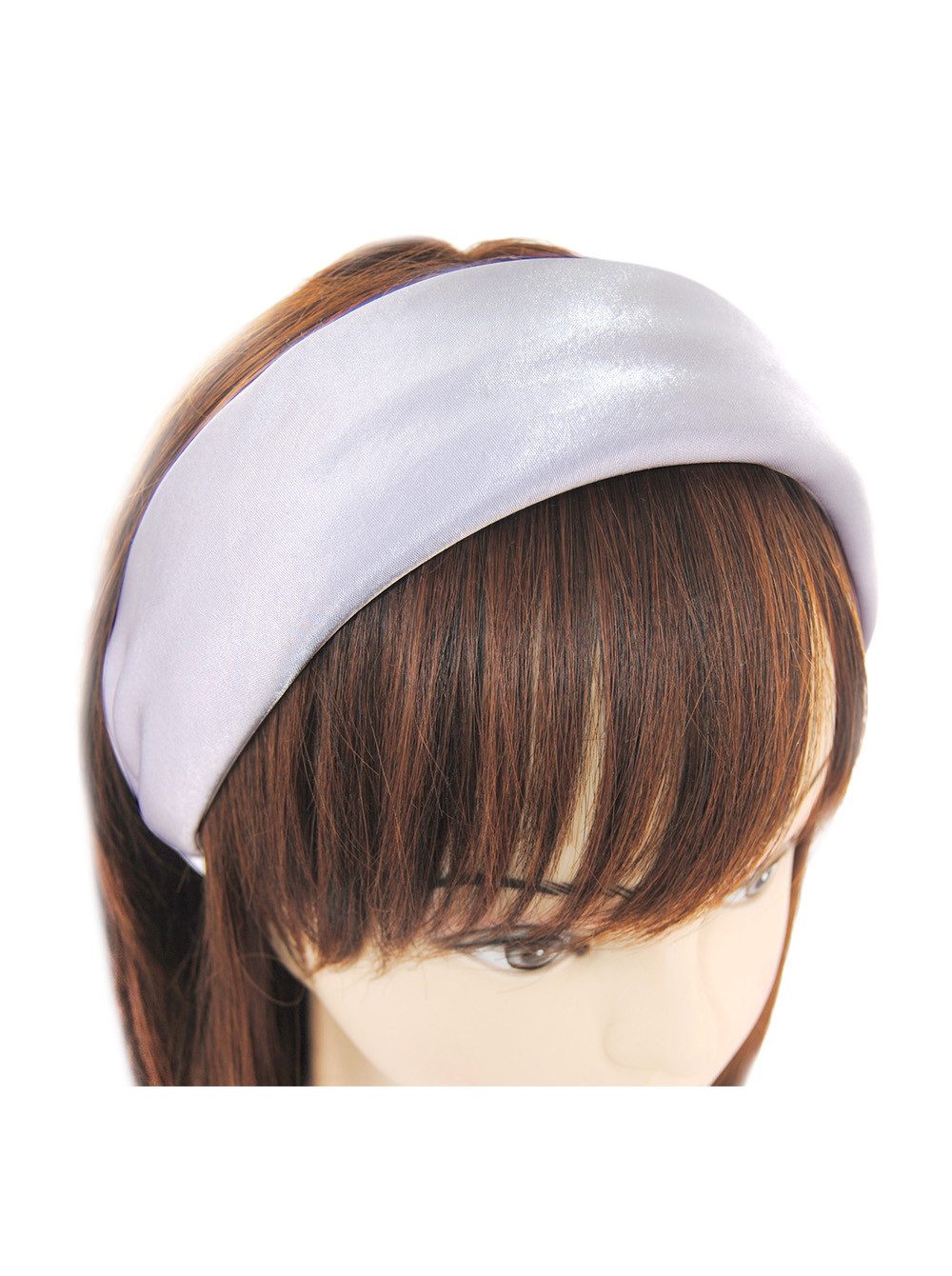 axy Haarreif Breiter Haarreif Damen Satin gepolstert, Breiter Damen Haarreifen aus Satin Stirnband Haarband