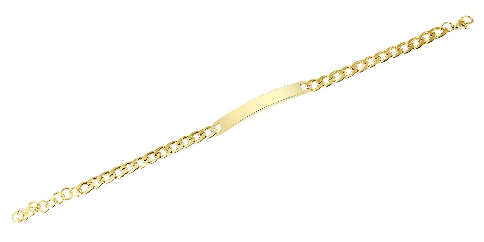 Armband Armband – Panzerarmband aus Edelstahl 19+4 cm