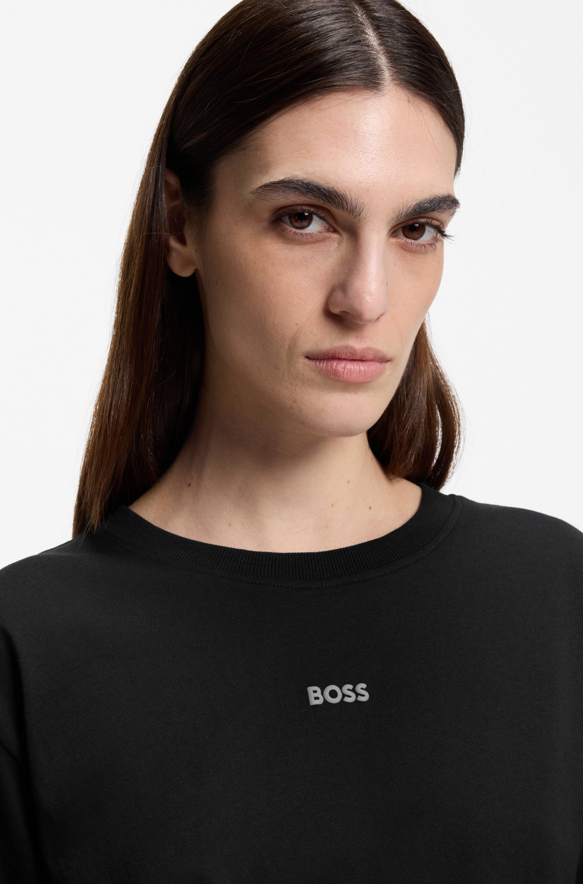 BOSS ORANGE T-Shirt Enis Premium Damenmode mit weiten Ärmeln