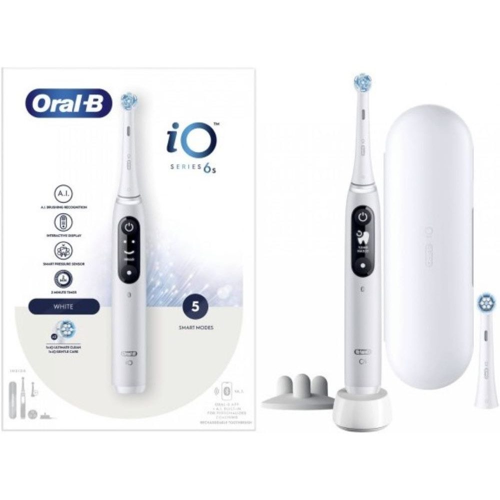 Oral-B Elektrische Zahnbürste iO Series 6s - Elektrische Zahnbürste - weiß