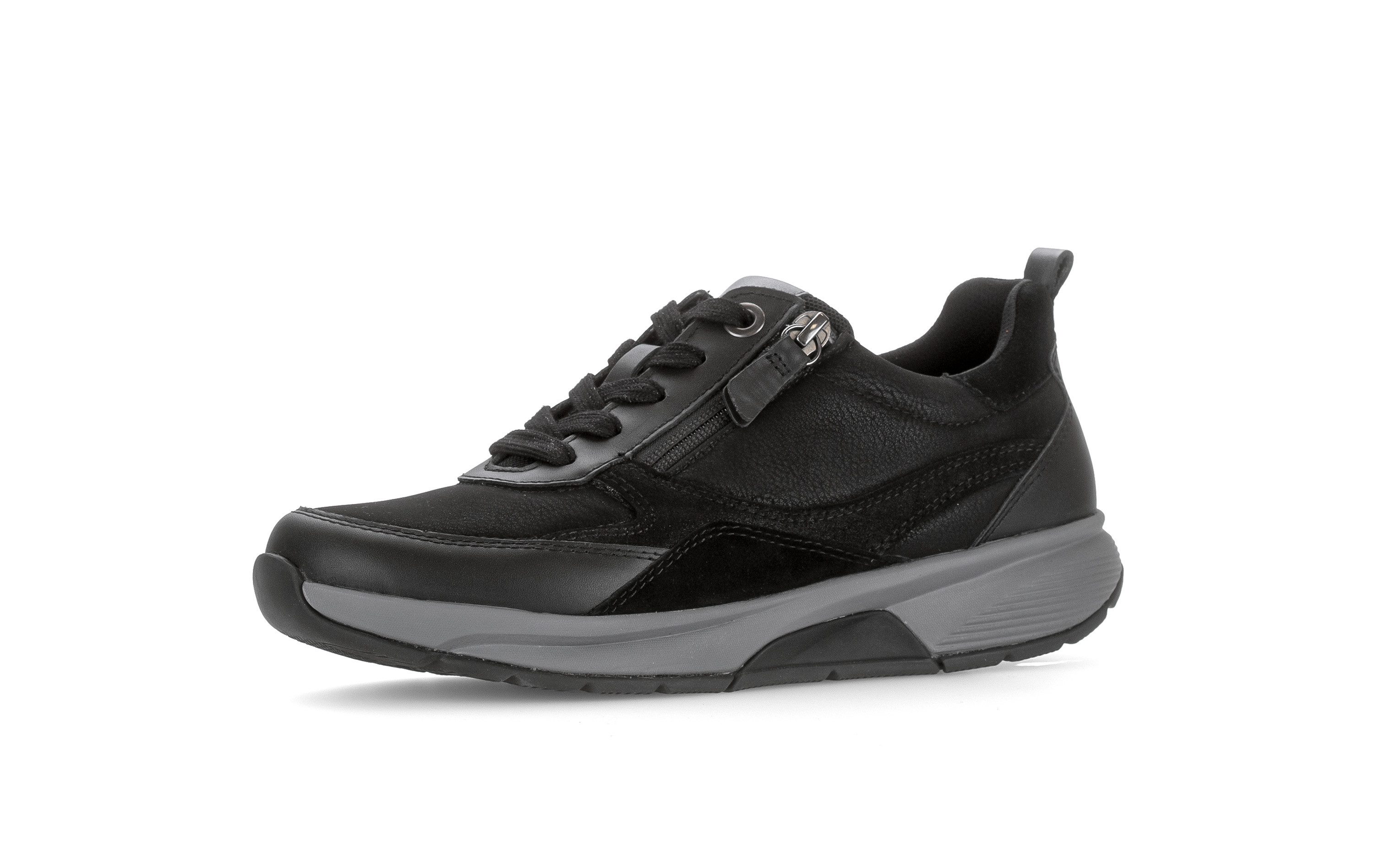 rollingsoft Keilsneaker Freizeitschuh, Halbschuh, Schnürer mit Logo an der Ferse