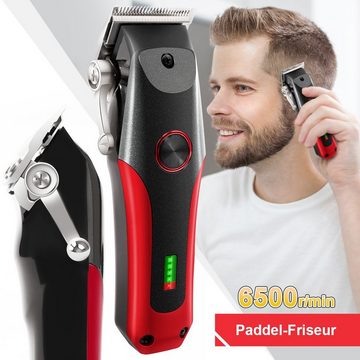 MCURO Haarschneider Dual Voltage Bartschneider, für Männer mit wiederaufladbarem Akku & LED anzeige, 3h Laufzeit