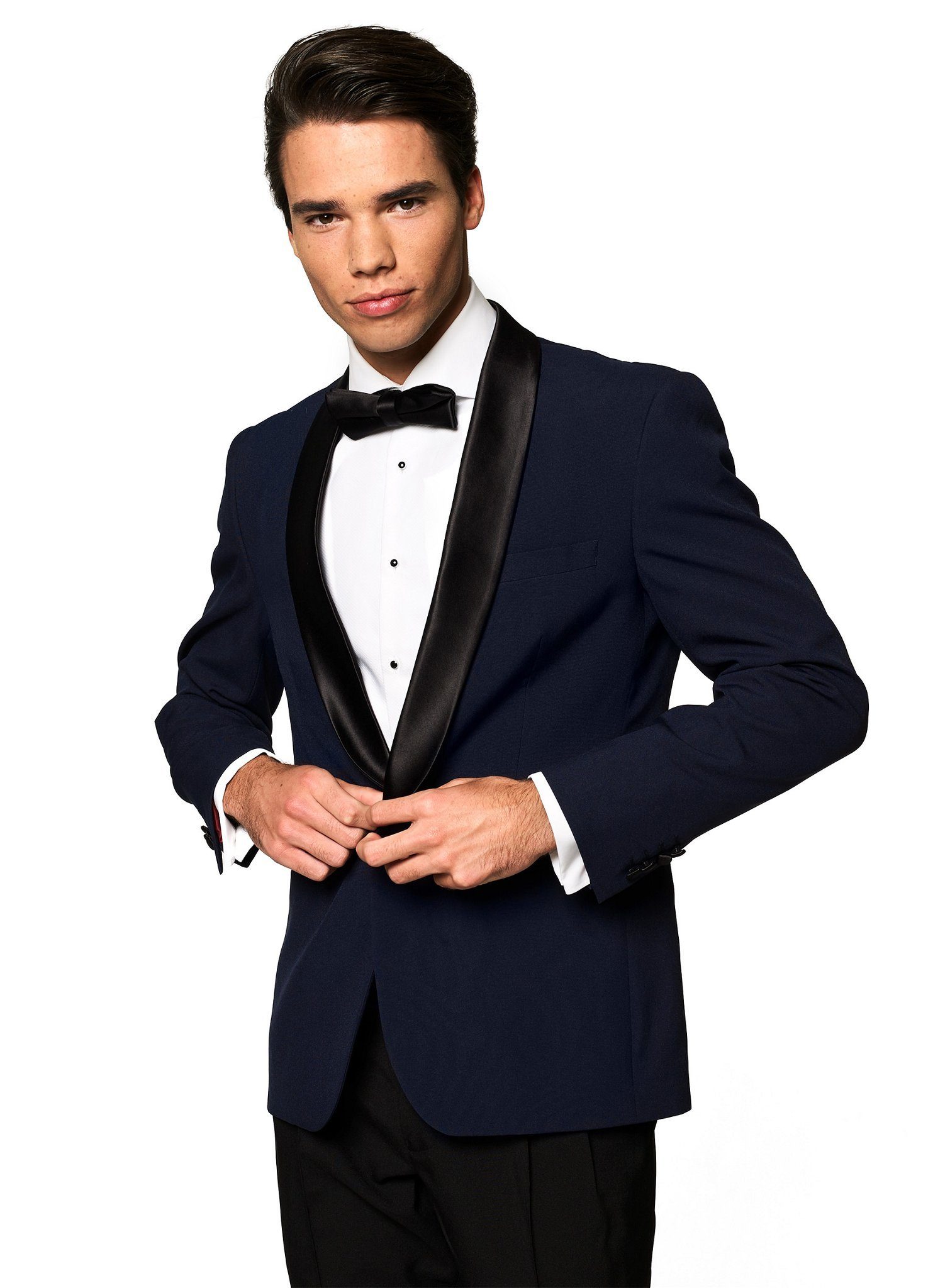 Opposuits Anzug Tuxedo Midnight Blue Kostüm Smoking Anzug Oberstylisches Smoking Anzug in dunklem Blau