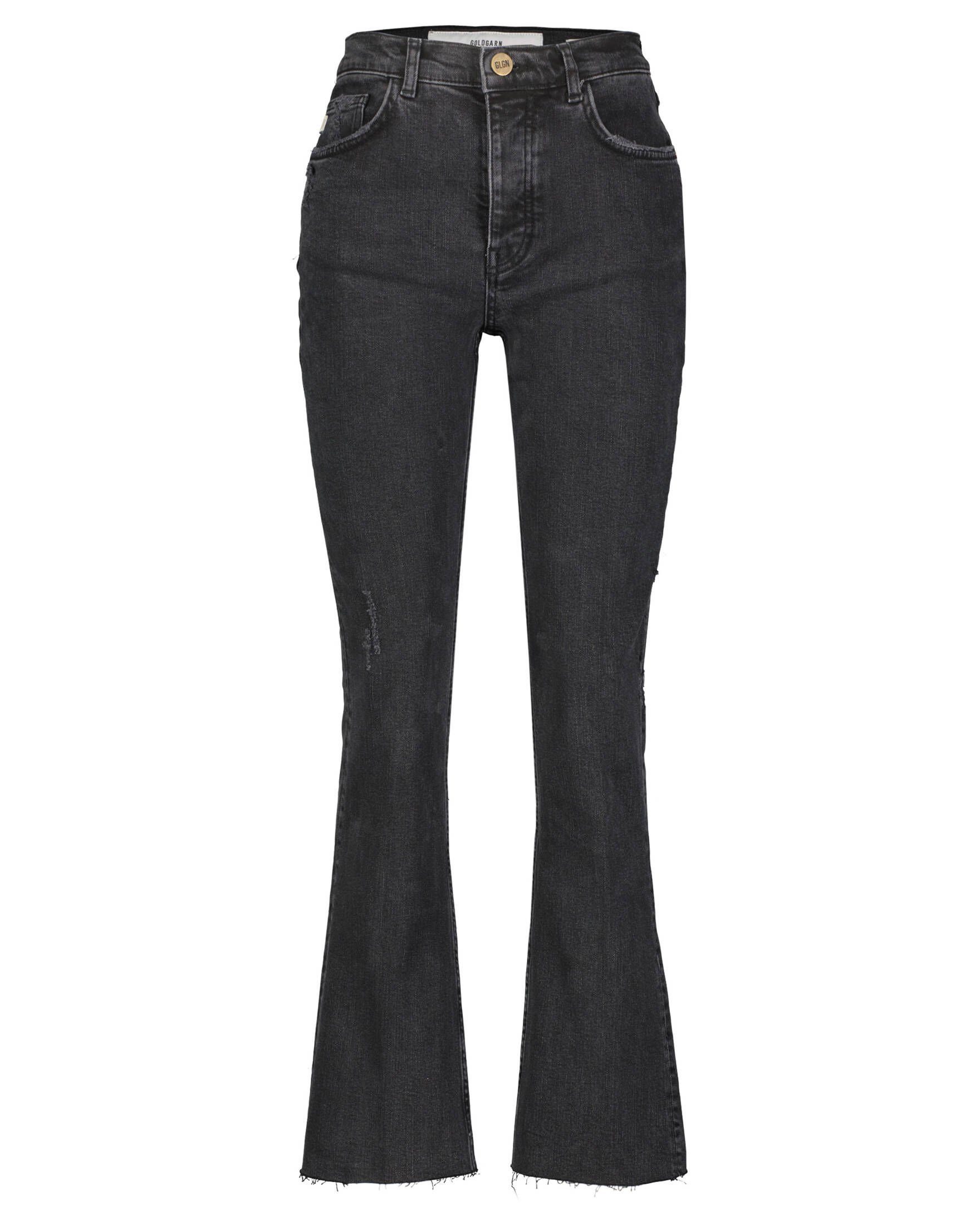 Goldgarn 5-Pocket-Jeans Damen Jeans LINDENHOF FLARE (1-tlg)