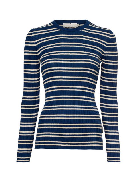 Armedangels Strickpullover ALAANIA CHIFFRON STR Damen (1-tlg., Fitted) Bio- günstig online kaufen