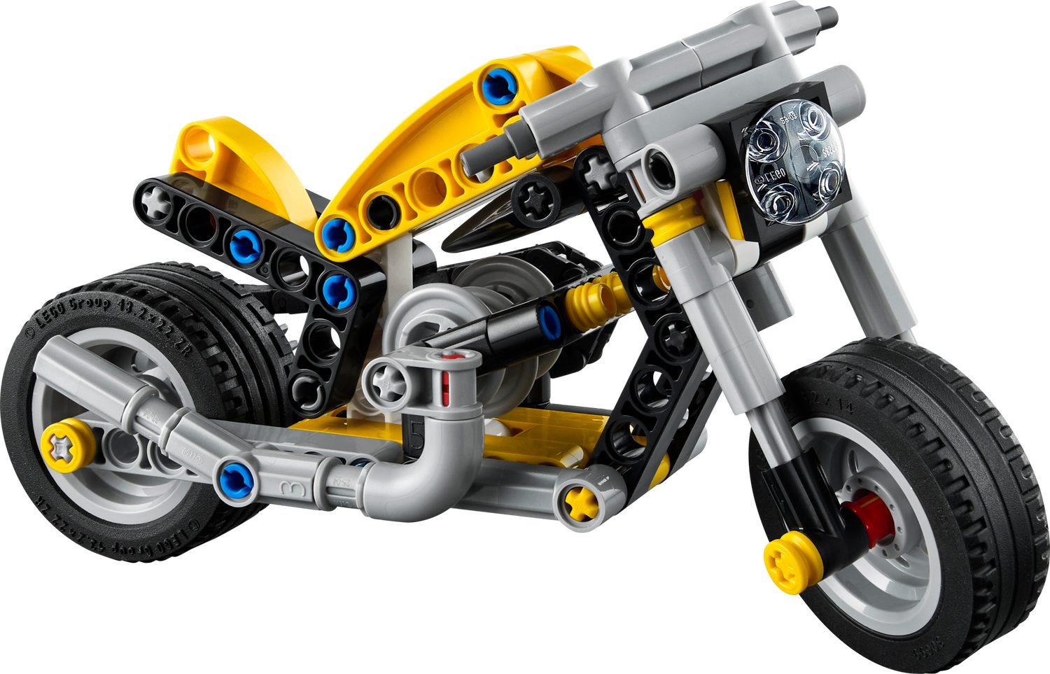 LEGO® Technic 42225 Gelbes Motorrad Spielbausteine, (Set, 151 St., Set)