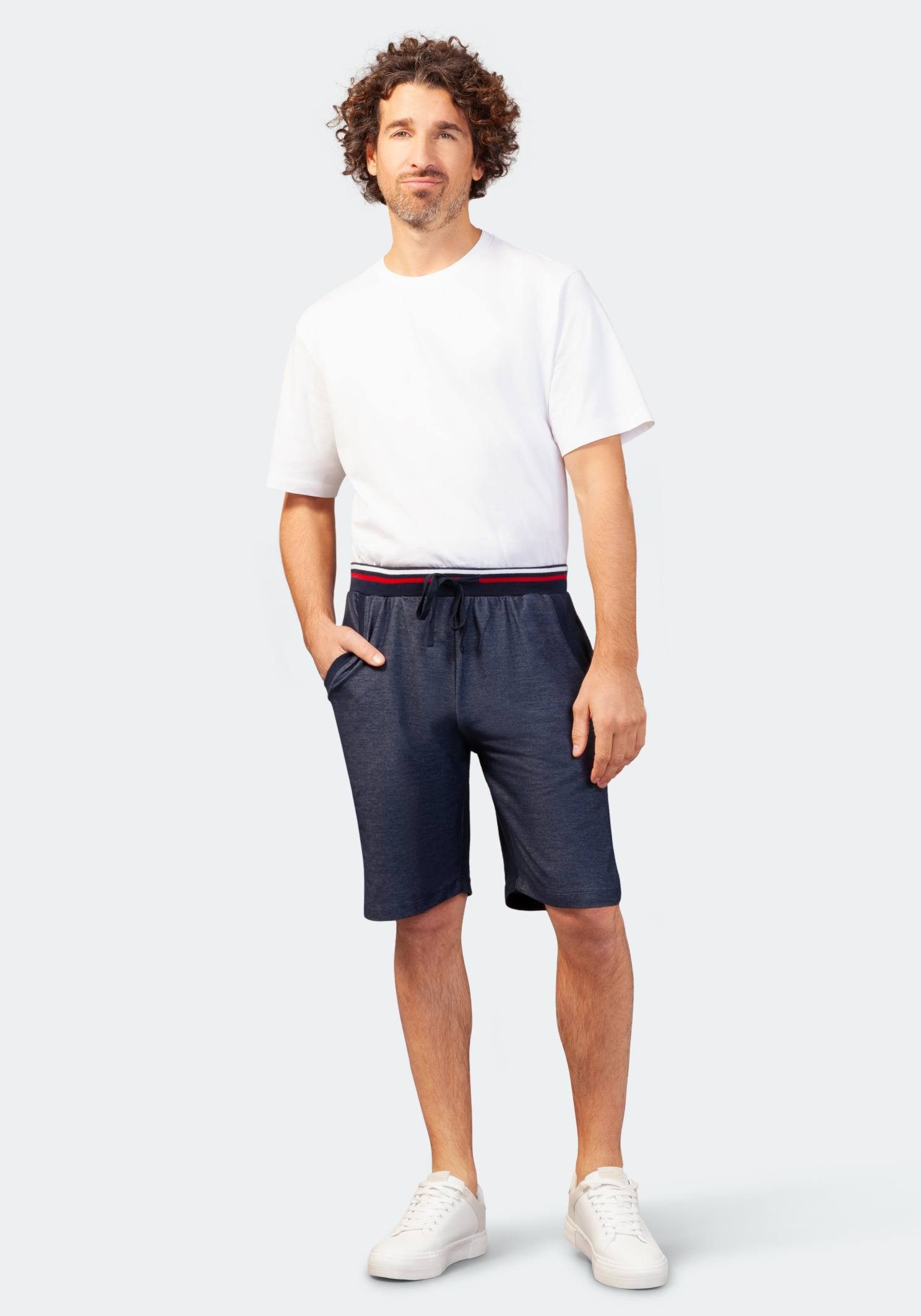 Hajo Bermudas Herren Bermuda Piqué-Stretch, Klima Light
