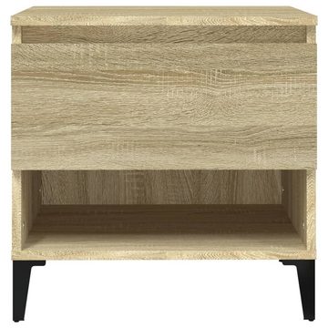 furnicato Beistelltisch Beistelltische 2 Stk. Sonoma-Eiche 50x46x50 cm Holzwerkstoff