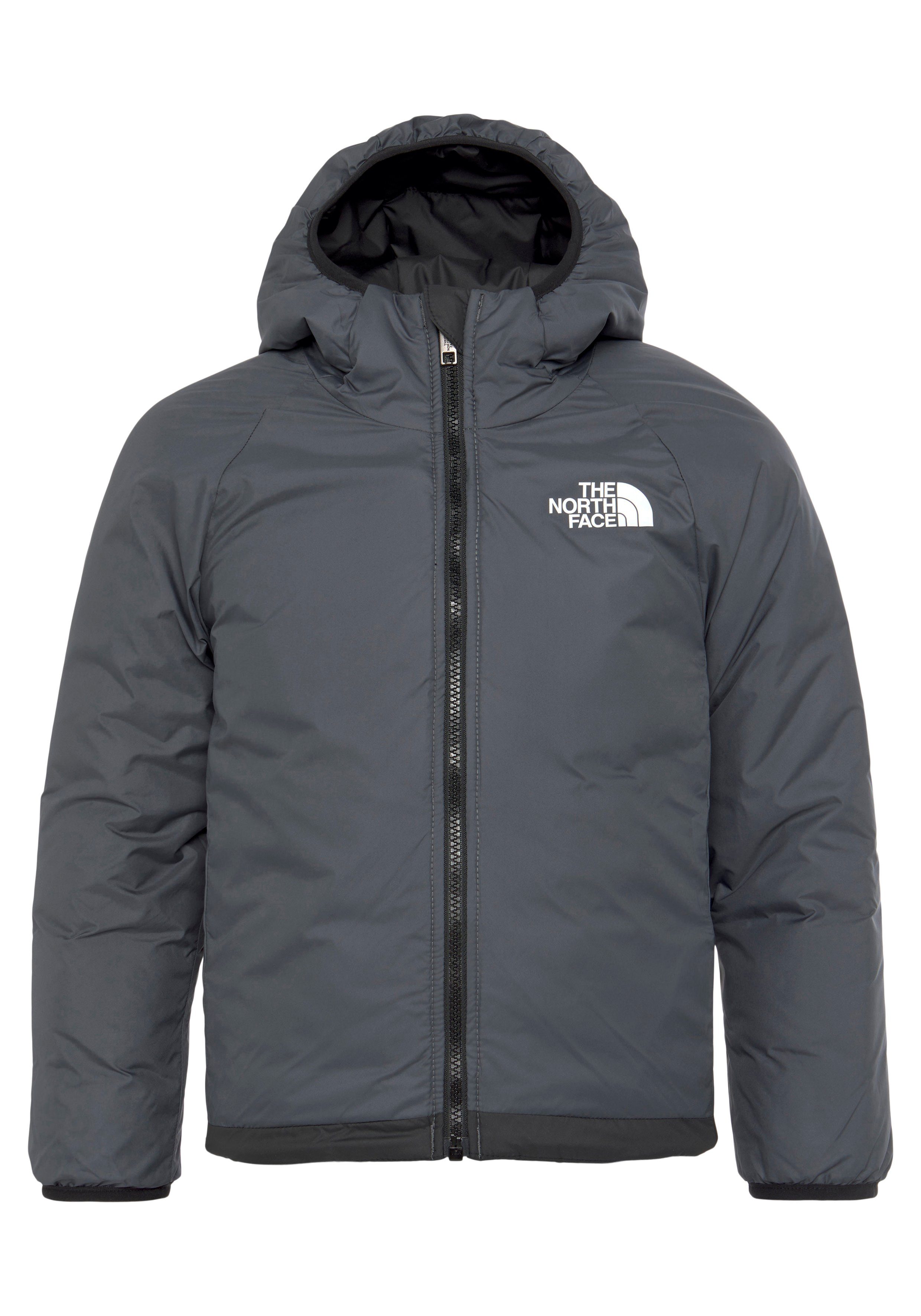 The North Face Wendejacke G REVERSIBLE PERRITO JACKET - für Kinder mit kontrastfarbenen Logodrucken black