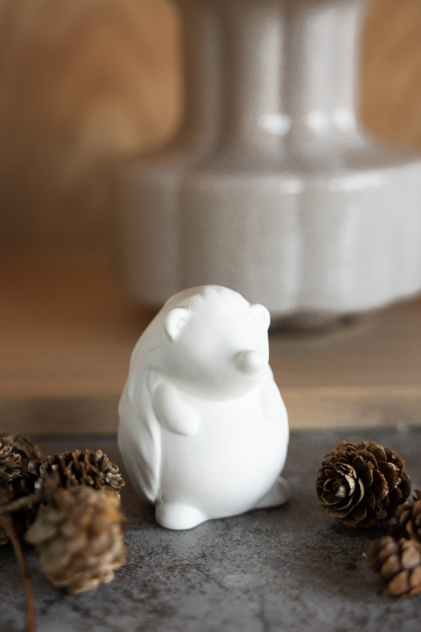 Storefactory Dekofigur Igel Rufus weiß Keramik Herbstdekoration, Dekoration günstig online kaufen