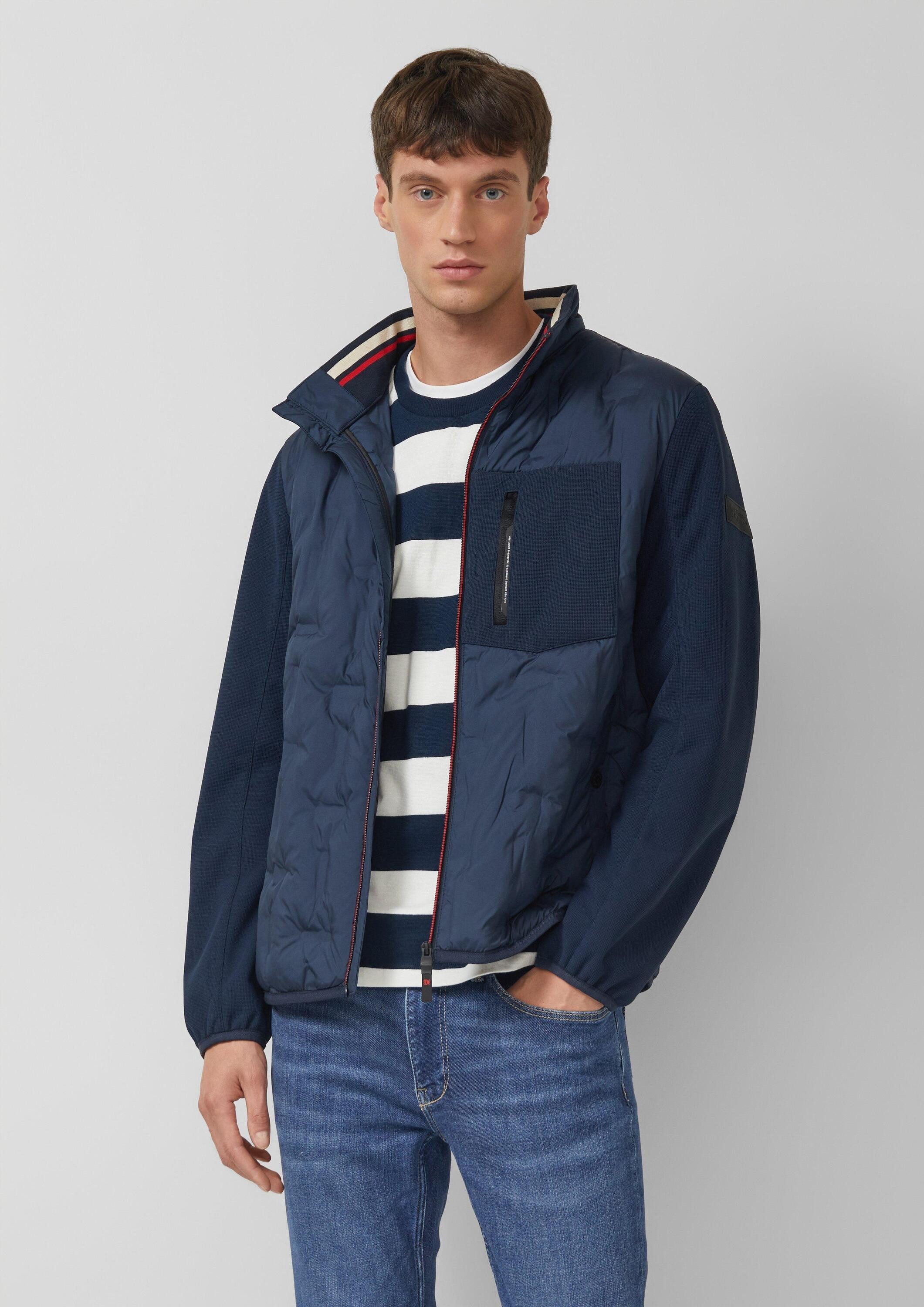 s.Oliver Funktionsjacke Outdoor-Jacke Leicht wattierte Jacke im Fabricmix mit sportiven Details