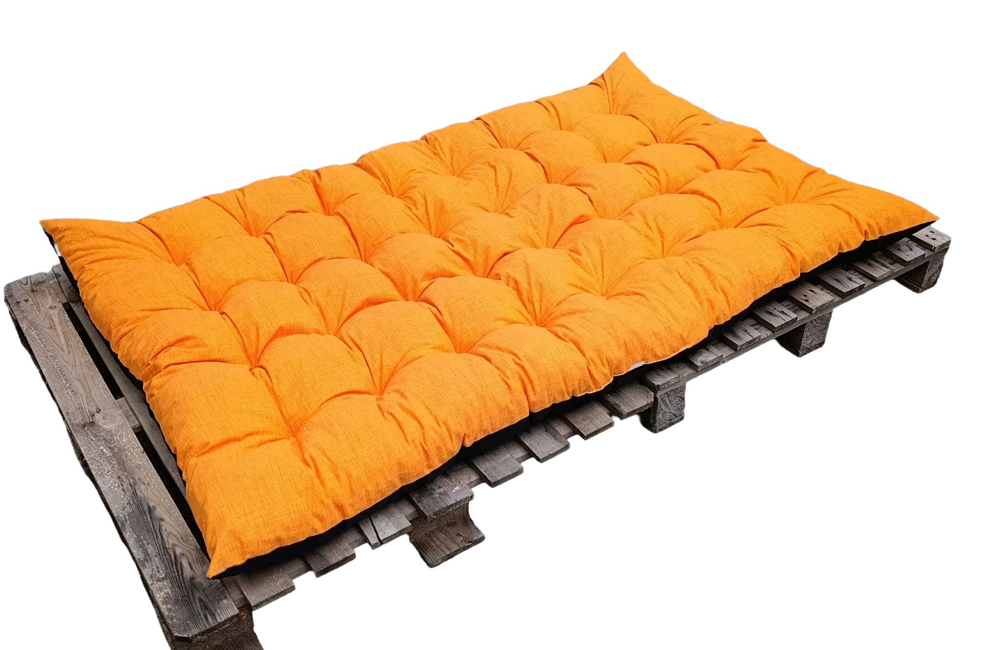 Rattani Sitzkissen Gartenmatraze Maxikissen 180x115 cm Gartenkissen, Outdoor Maxi Garten Kissen . Loneta orange .