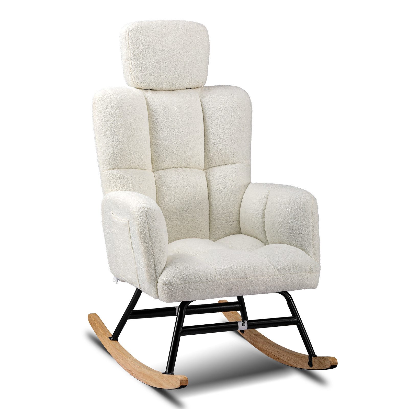 COMHOMA Relaxsessel Schaukelstuhl Ohrensessel sonnenliege Einzelsofa günstig online kaufen