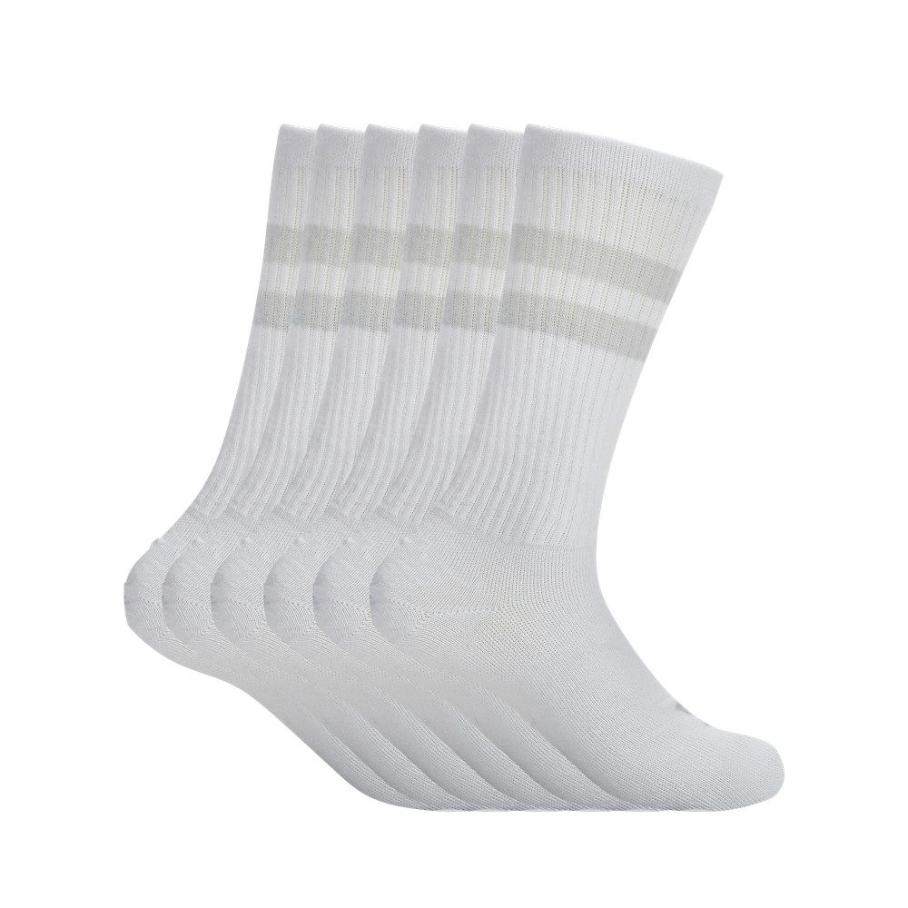Under Armour® Tennissocken UA Essential 6pk Crew (Packung, 6-Paar) mit Logostickerei, atmungsaktiv, elastische Passform