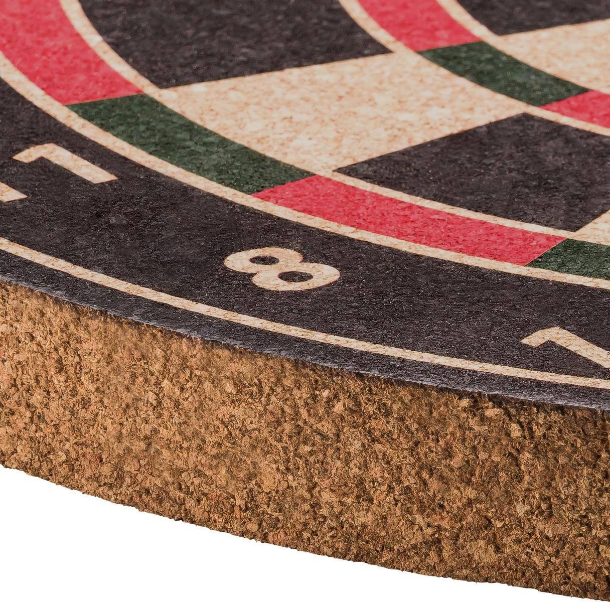 Kork-Deko.de Dartscheibe Dartscheibe Dartboard aus Presskork mit dem Durchmesser 45cm