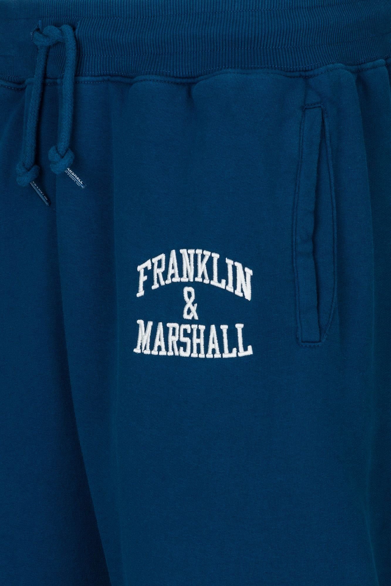 Franklin Baumwolle aus Jogginghose Jogginghose Stick-Schriftzug & Marshall reiner mit