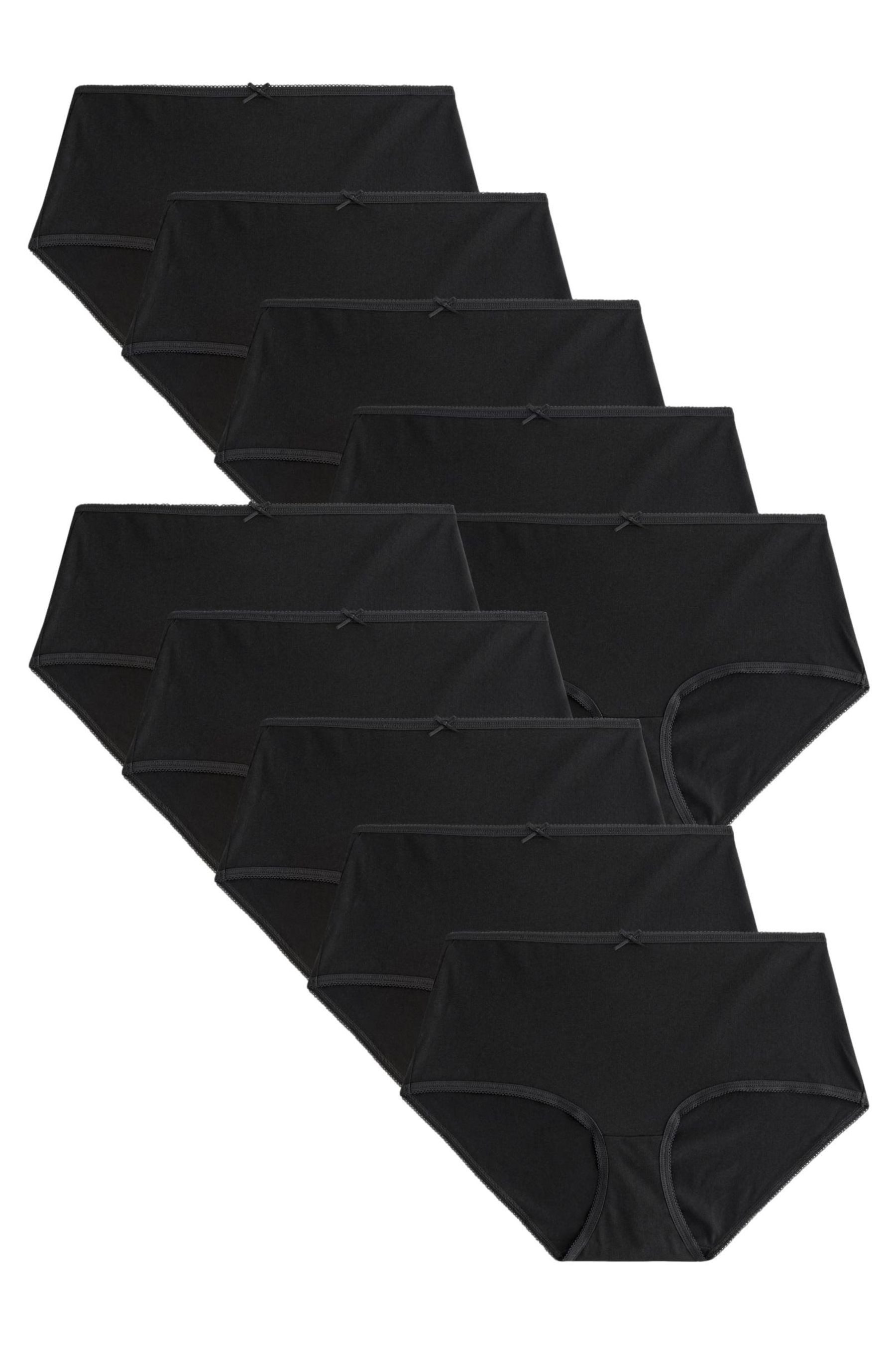 Midislip Baumwoll-Slips im 10er-Pack, Midi