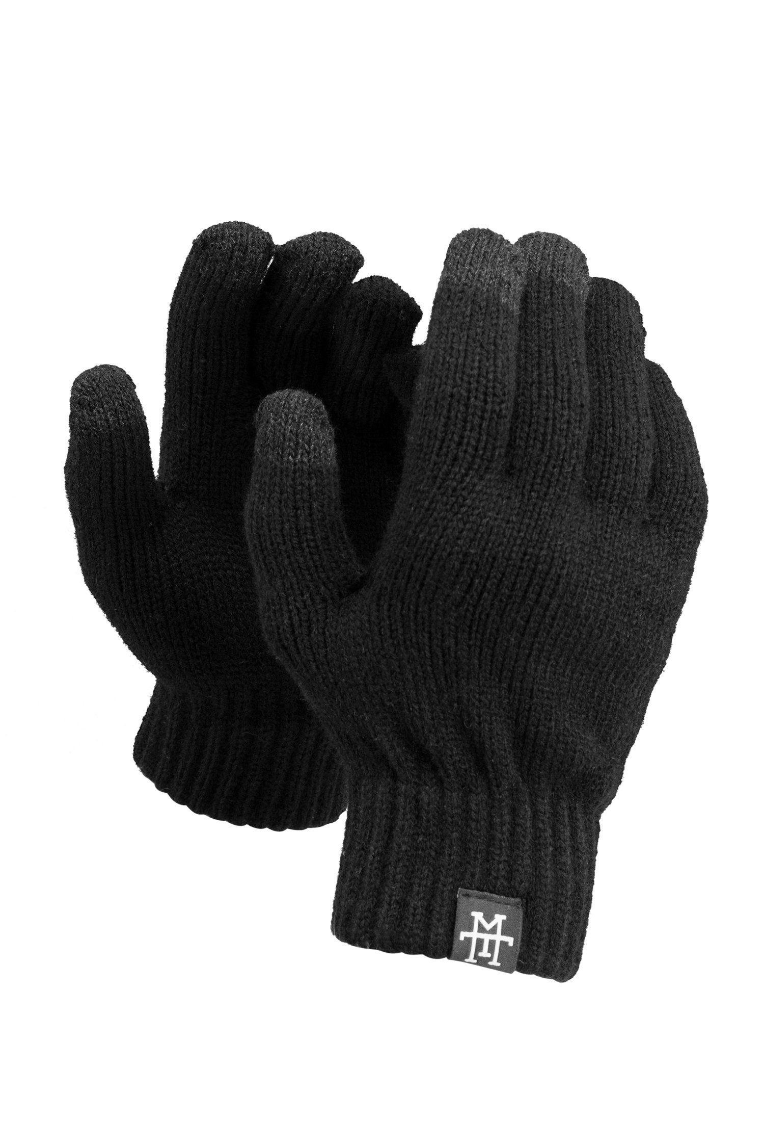 Manufaktur13 Baumwollhandschuhe Smart Gloves - Smartphone Handschuhe mit Thinsulate Futter Asphalt