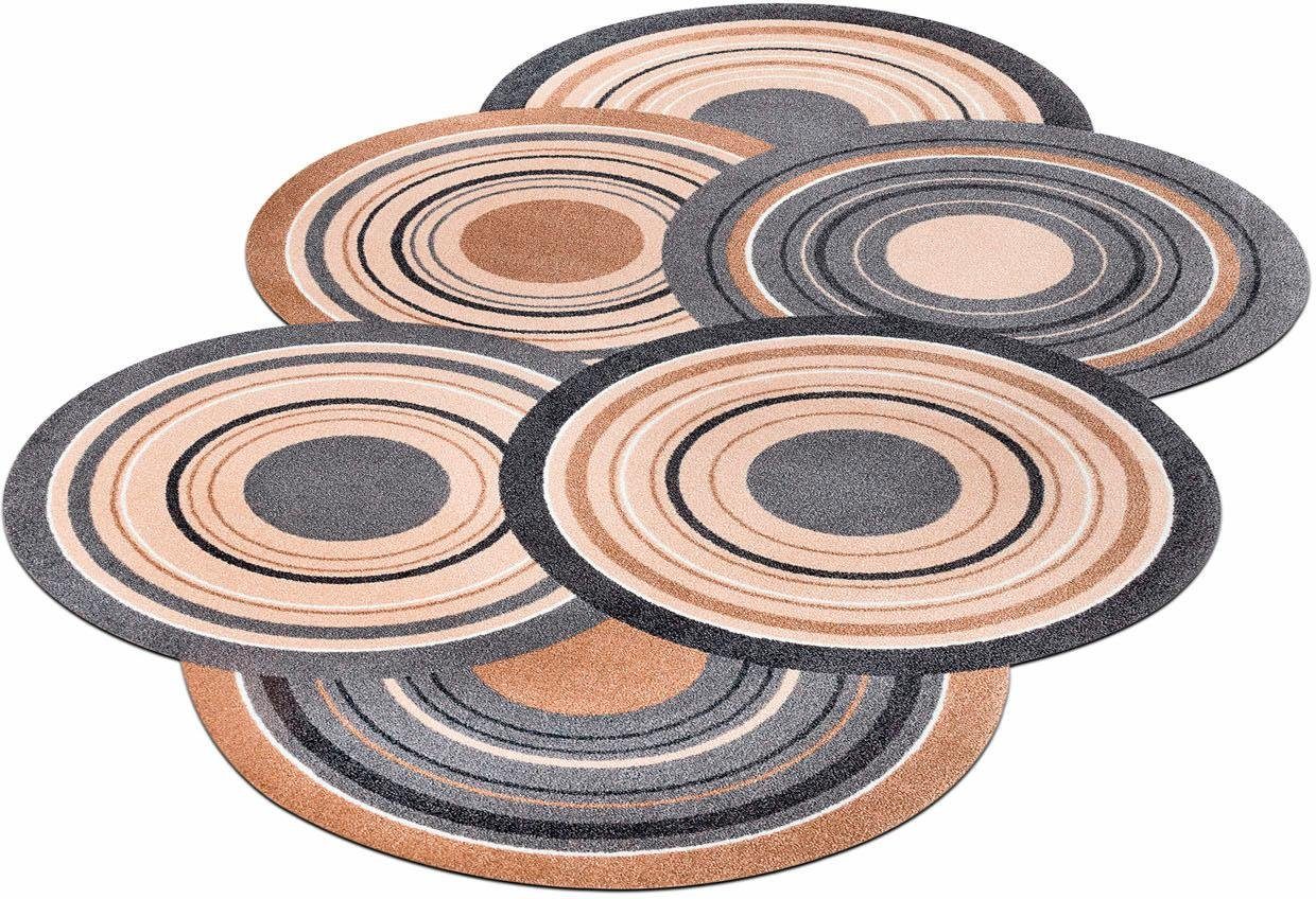 wash+dry by Kleen-Tex Teppich Cosmic Colours, stufenförmig, Höhe: 9 mm, rutschhemmend, waschbar, Wohnzimmer