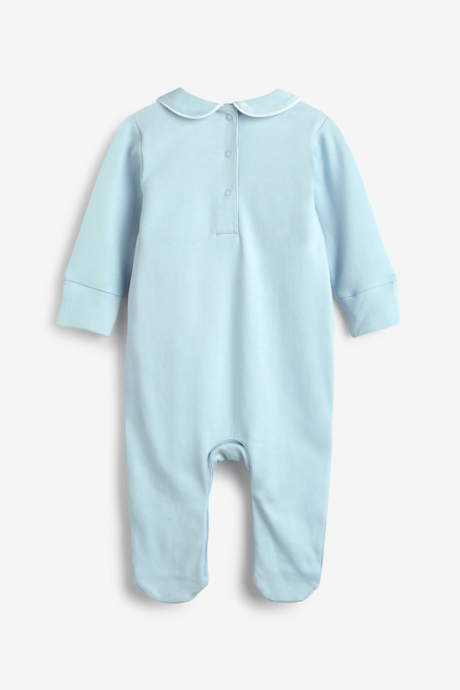 Schlafoverall Baby-Schlafanzüge, Bear Next (3-tlg) Blue 3er-Pack