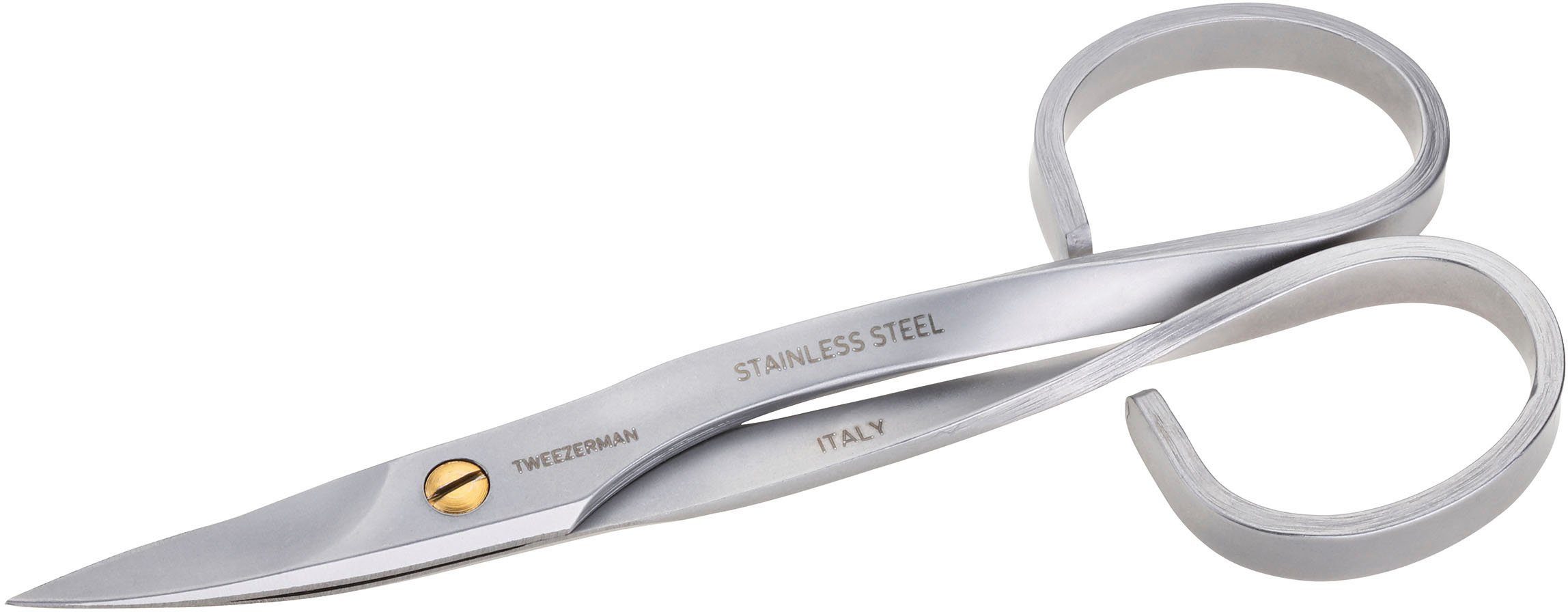 TWEEZERMAN Nagelschere STAINLESS STEEL NAIL SCISSORS, Präzise, gewölbte und aus robustem, langlebigen Edelstahl.