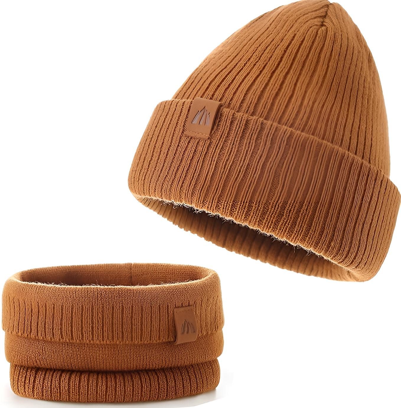 Diyarts Beanie (Vielseitiges Baby-Set, Kindermütze, 2-St., Kuschelige Eleganz für Kleine, Kinder) Leicht & Atmungsaktiv, Doppellagiges Acryl-Design, Wintermütze