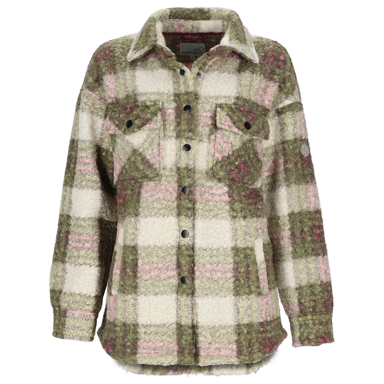 Baumfuchs Langarmhemd Damen Overshirt mit Karomuster günstig online kaufen