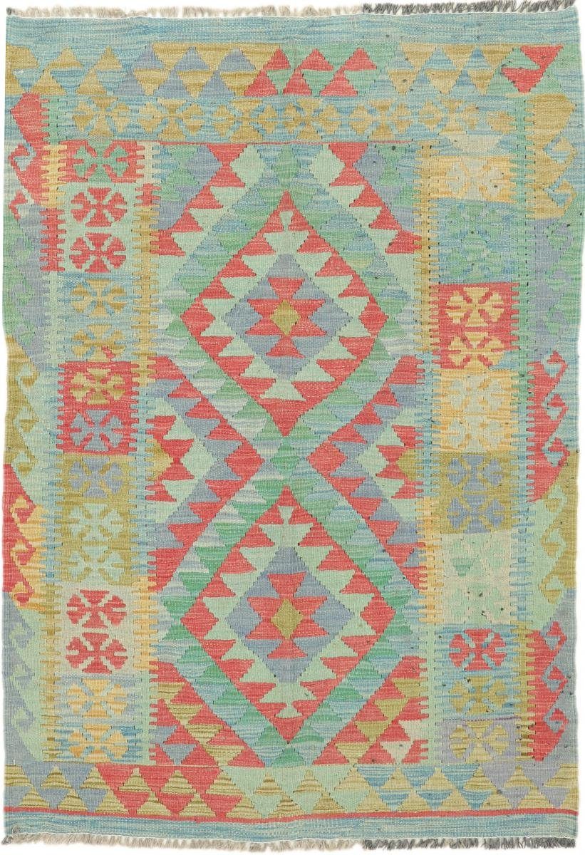 Orientteppich Kelim Afghan Heritage 108x151 Handgewebter Moderner Orientteppich, Nain Trading, rechteckig, Höhe: 3 mm